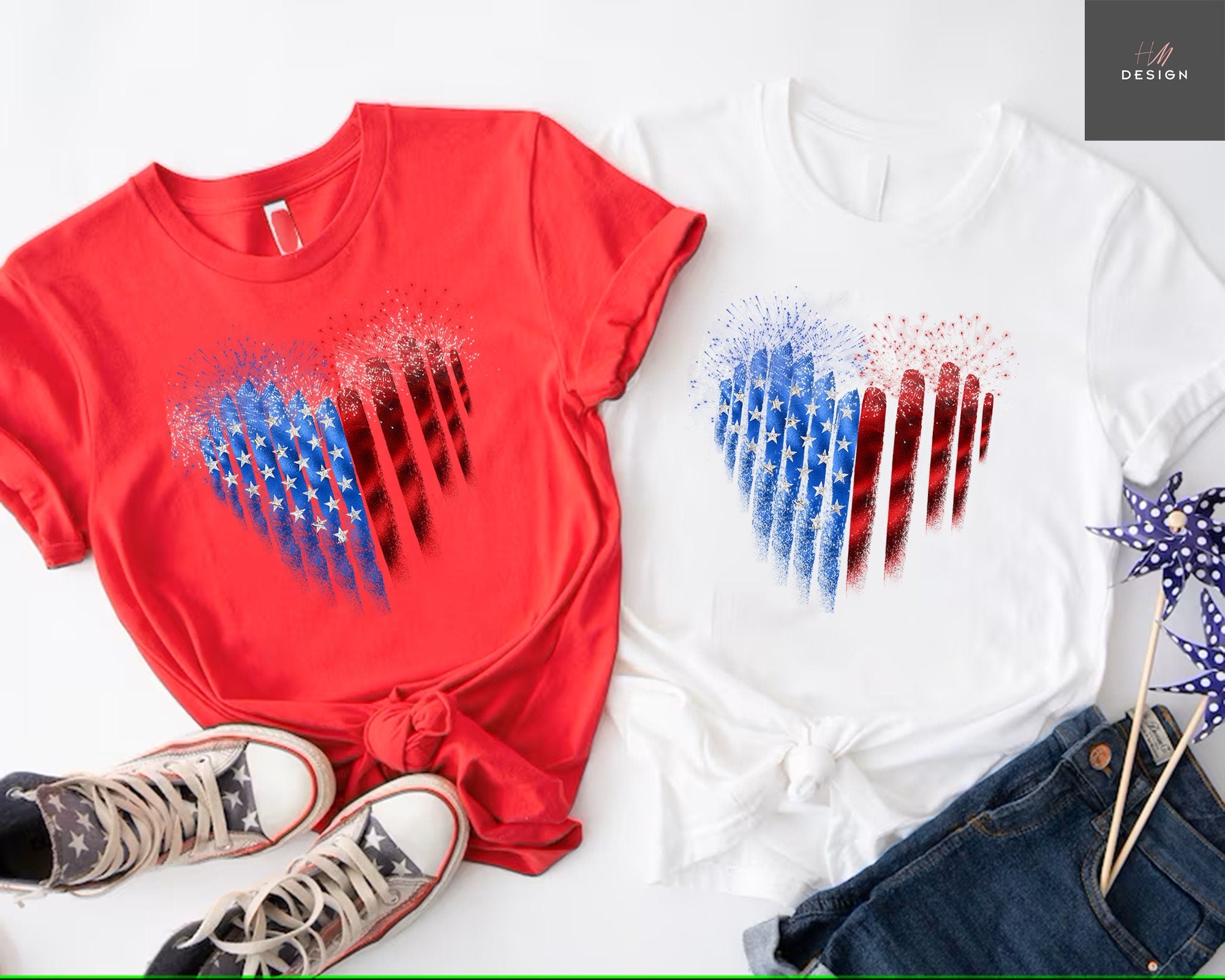 American Flag Heart T-Shirt, Fourth of July T-Shirt, USA Flag Shirt, Independence Day, American Flag Shirt, Patriotic Shirt, 4Th Of July Tee