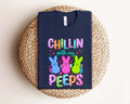 Chilling With My Peeps Shirt, Chilling With My Peeps Sweatshirt, Cute Easter Hoodie, Gift For Easter Day, Peeps Easter Shirt, Blessed Shirt