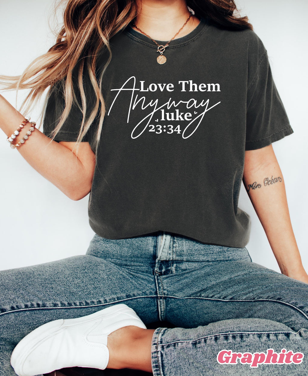 Comfort Colors® Religious Shirt Christian Shirt Jesus Shirt Womens Faith Shirt Bible Verse Shirt Christian Gifts Scripture Tshirt Church Tee