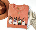Vintage Witchy Ghost Shirt, Comfort Colors® Womens Ghost Shirt, Spooky Season Witch T-Shirt, Halloween Witchy Gifts, Women Halloween Gift