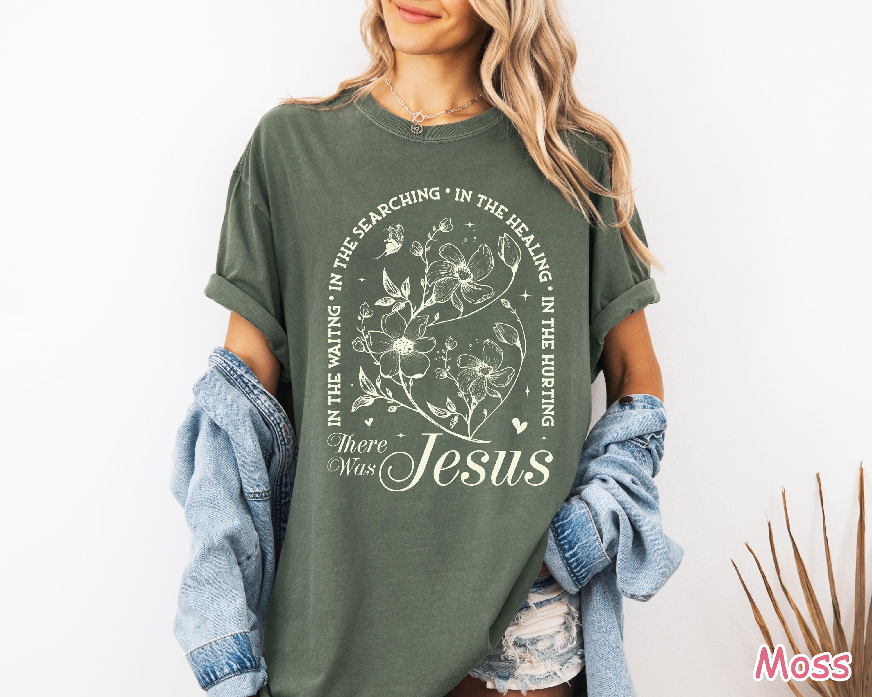 Boho Christian Shirt For Women Vintage Floral Faith Based T-Shirt Religious Women Gift Jesus Shirt Christian Gifts Inspirational Shirt