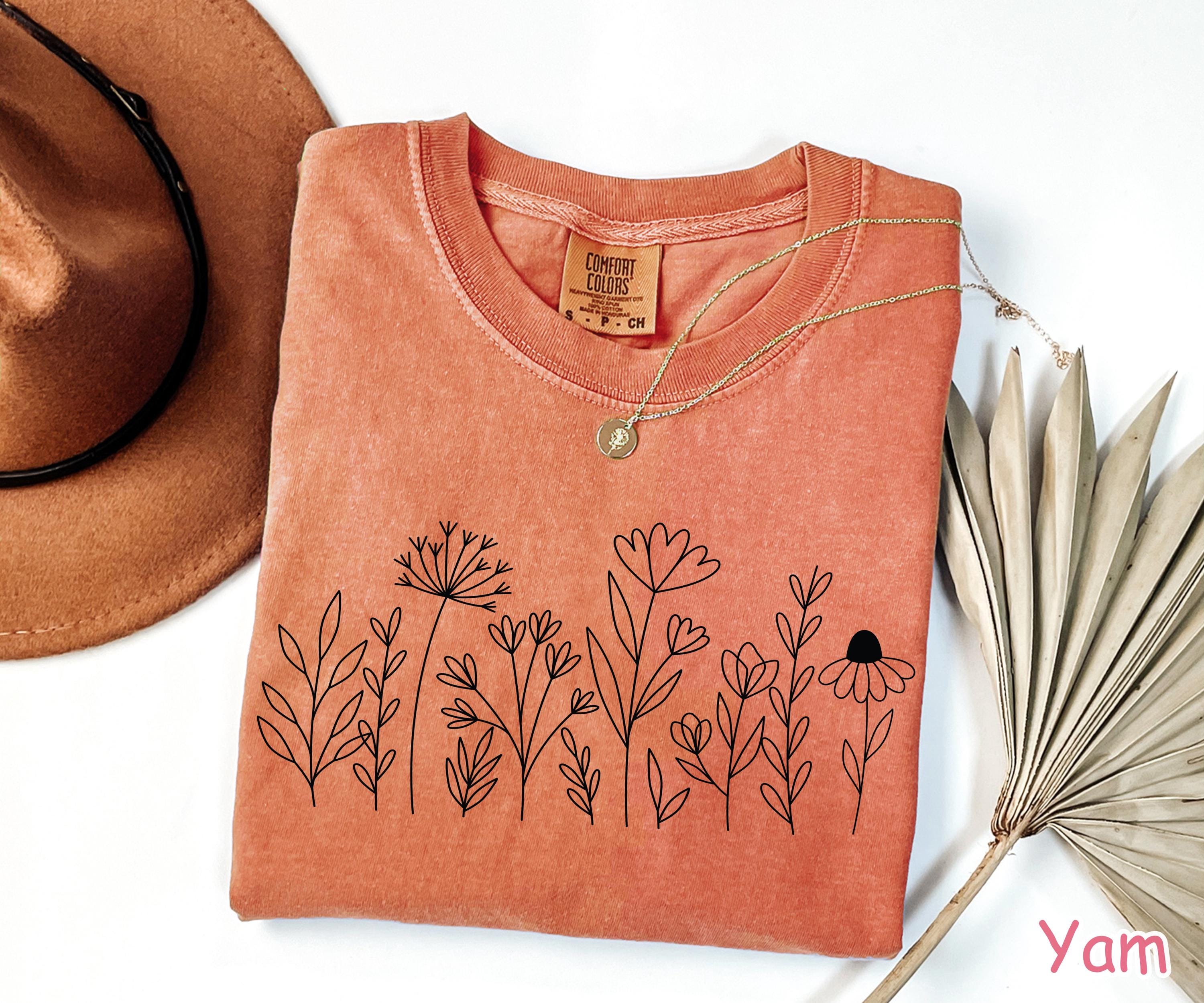 Comfort Colors® Wildflower Shirt Floral Cottagecore Shirt Botanical Shirt Womens Flower Shirt Nature Shirt Wildflower Tshirt Wild Flower Tee