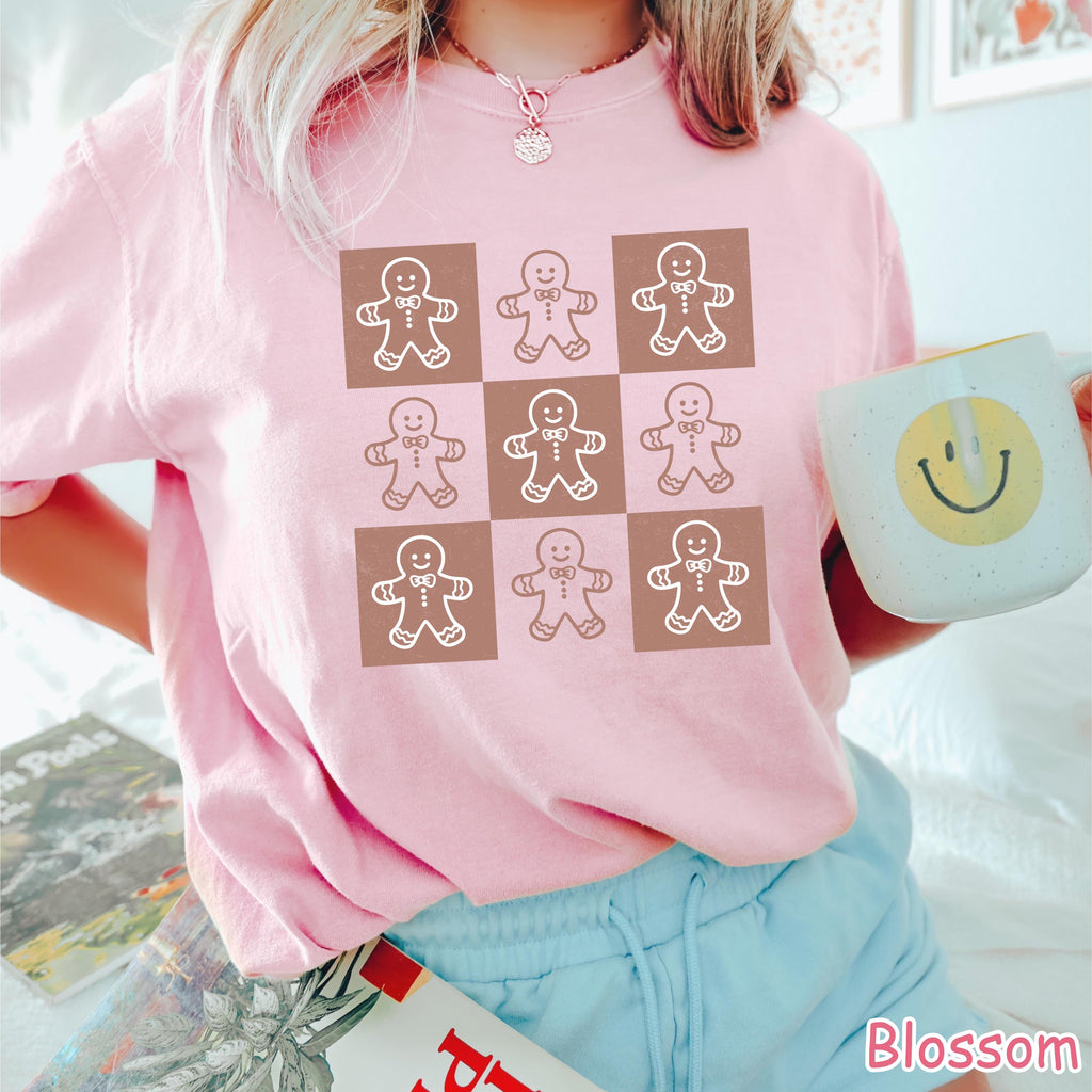 Comfort Colors Gingerbread Christmas Shirt: Retro Holiday Tee