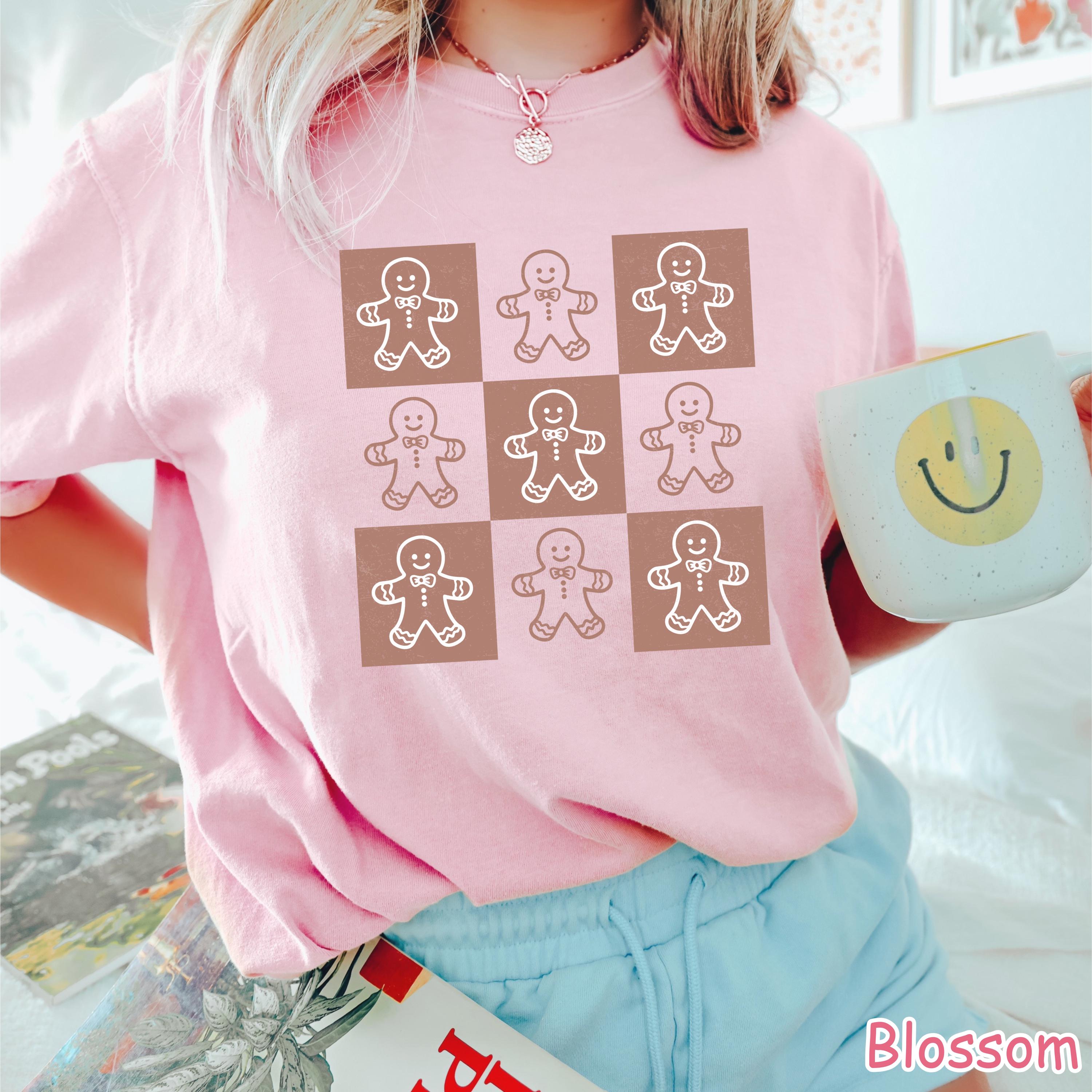 Comfort Colors Gingerbread Christmas Shirt: Retro Holiday Tee