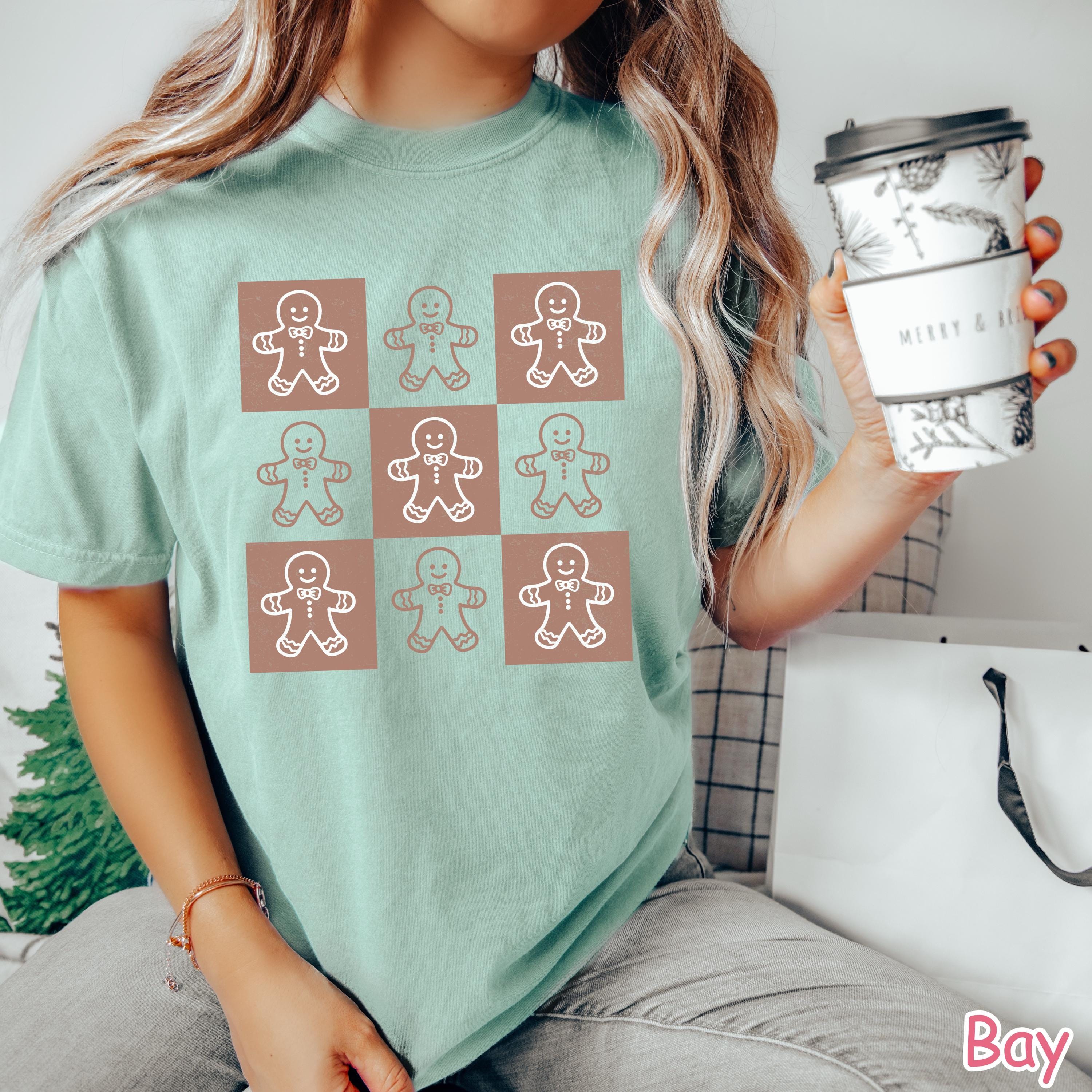 Comfort Colors Gingerbread Christmas Shirt: Retro Holiday Tee
