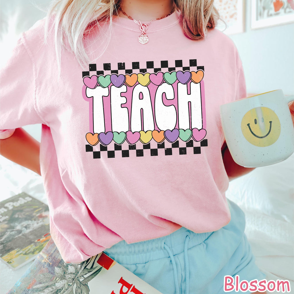 Comfort Colors® Cute Teacher Valentine Shirt, Valentine's Day Teacher Gift, Valentine Gift for Teacher, Love Teaching Shirt, Valentine Gifts