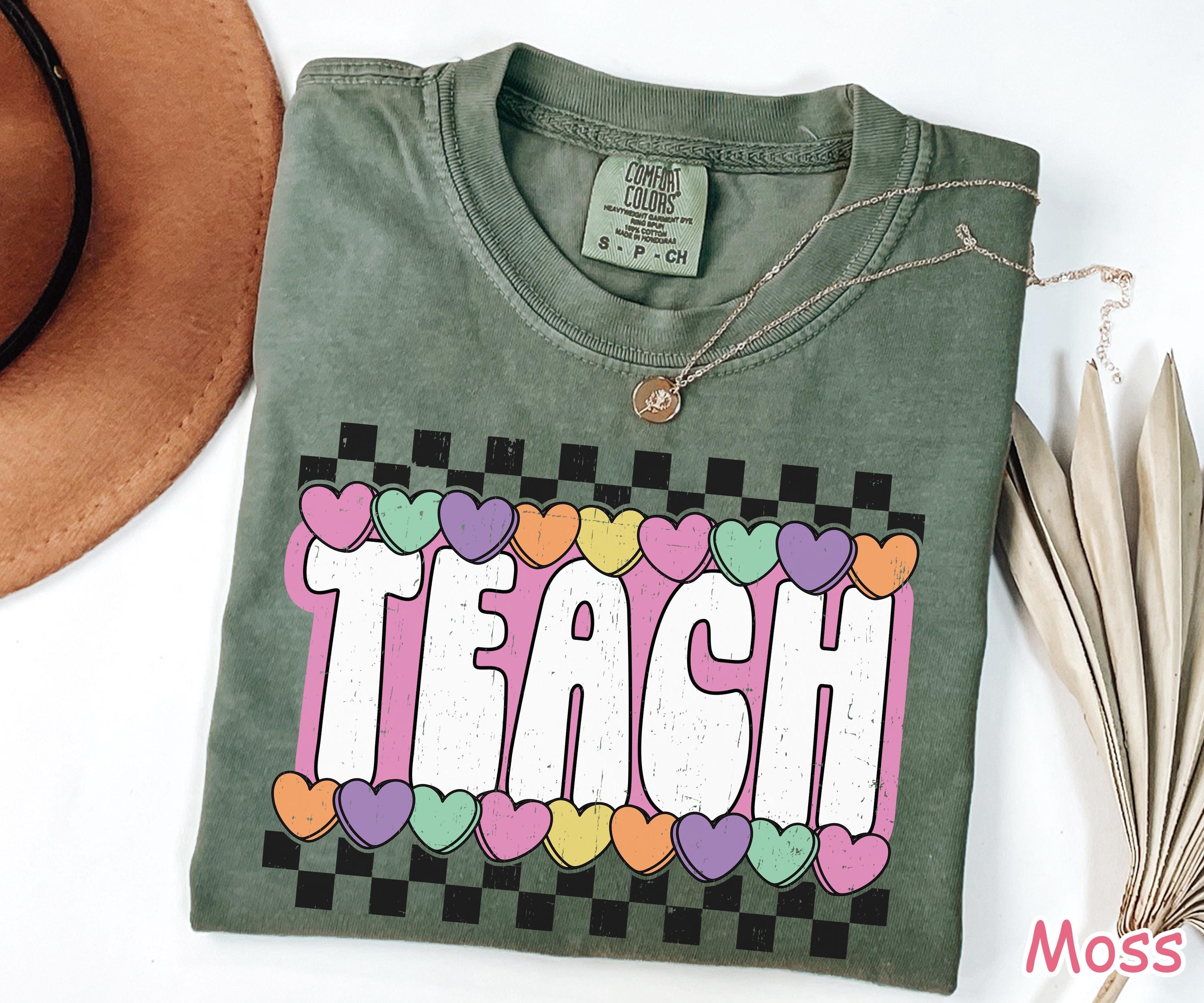 Comfort Colors® Cute Teacher Valentine Shirt, Valentine's Day Teacher Gift, Valentine Gift for Teacher, Love Teaching Shirt, Valentine Gifts