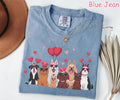 Comfort Colors® Cute Valentines Day Dogs Shirt Valentines Gifts for Dog Lovers Unique Valentine Dog Mom Gift Womens Valentines Hearts Shirt