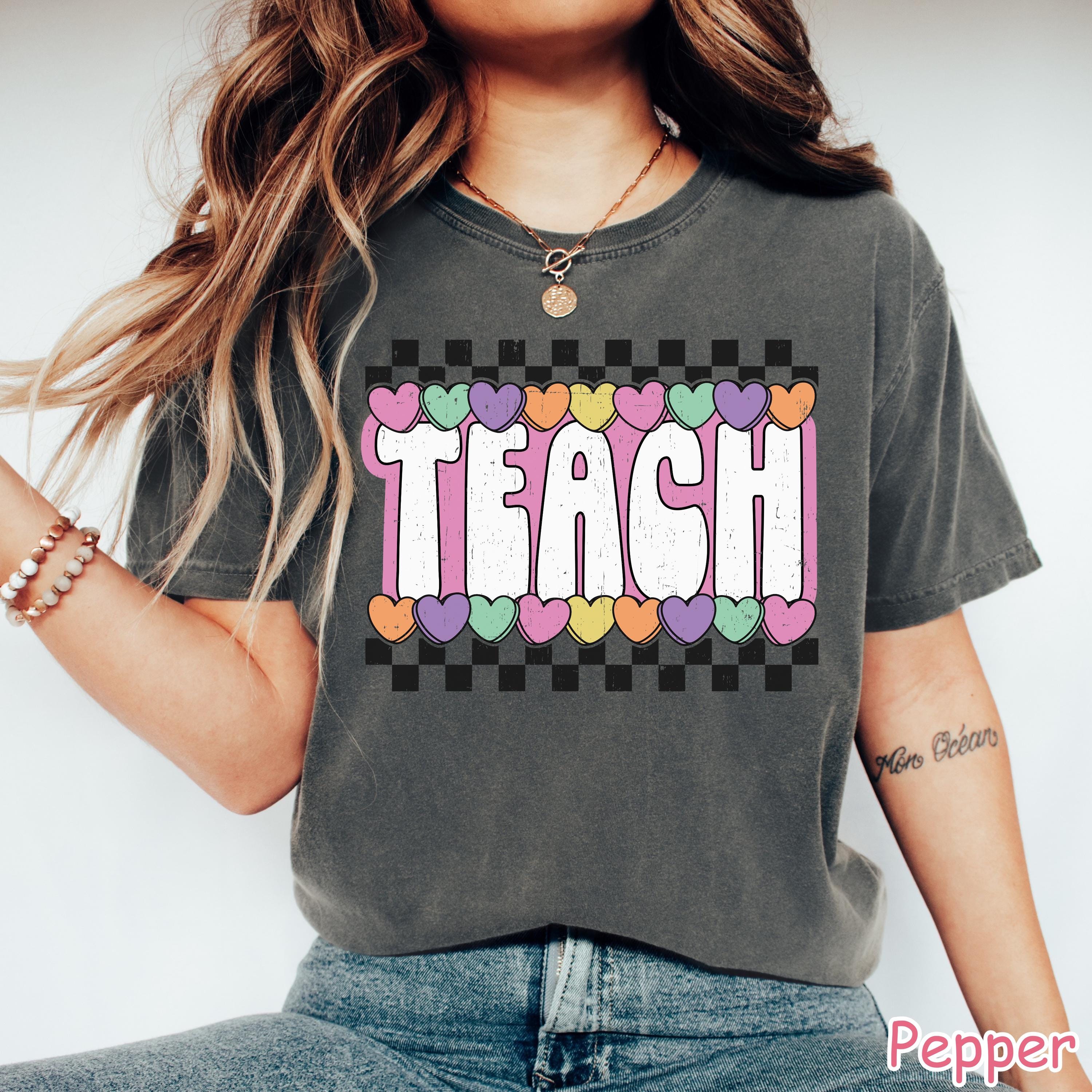 Comfort Colors® Cute Teacher Valentine Shirt, Valentine's Day Teacher Gift, Valentine Gift for Teacher, Love Teaching Shirt, Valentine Gifts