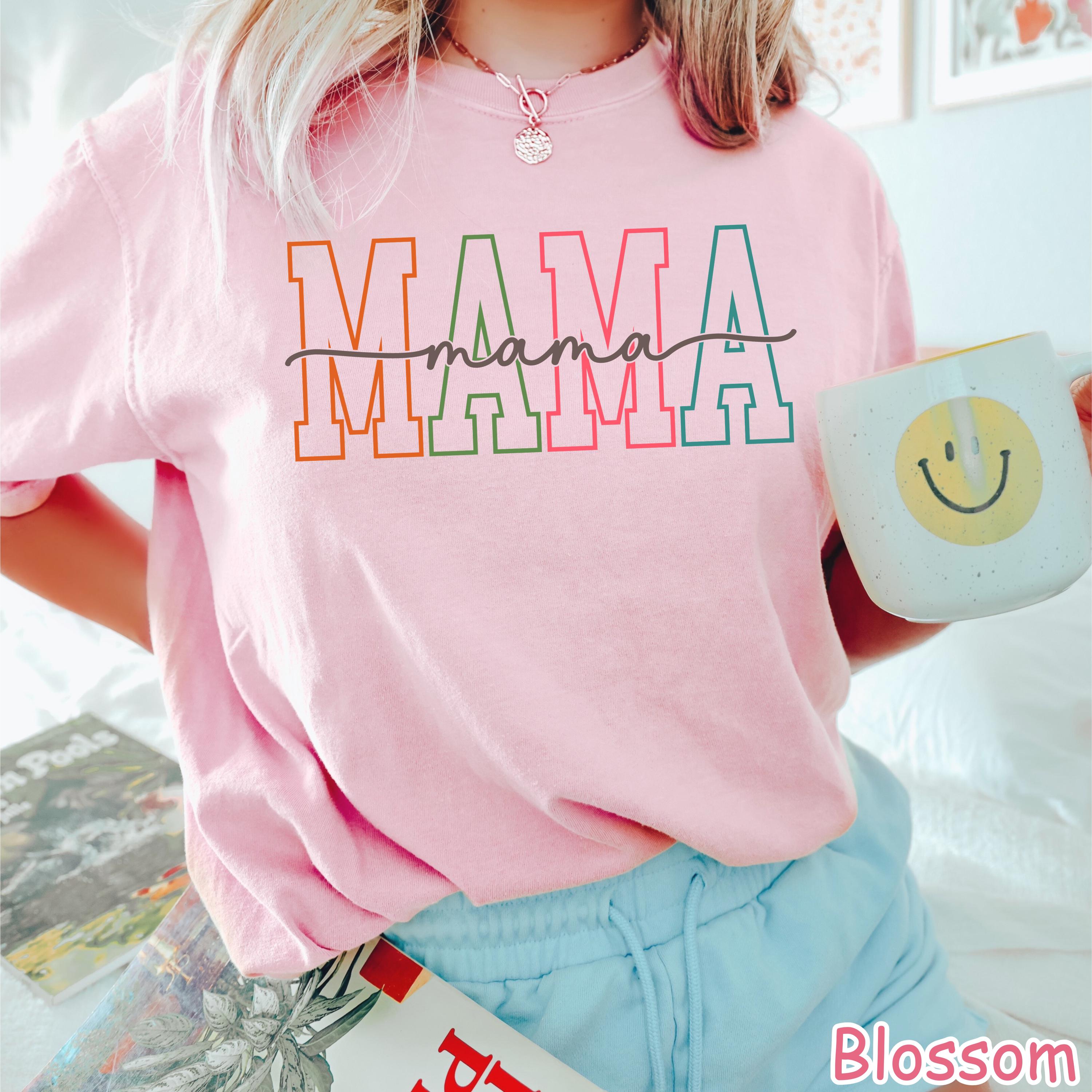 Comfort Colors® Mama Shirt, Unique Mothers Day Gift From Daughter, Mom Birthday Gift, New Mom Gift, Pregnancy Announcement, Baby Shower Gift