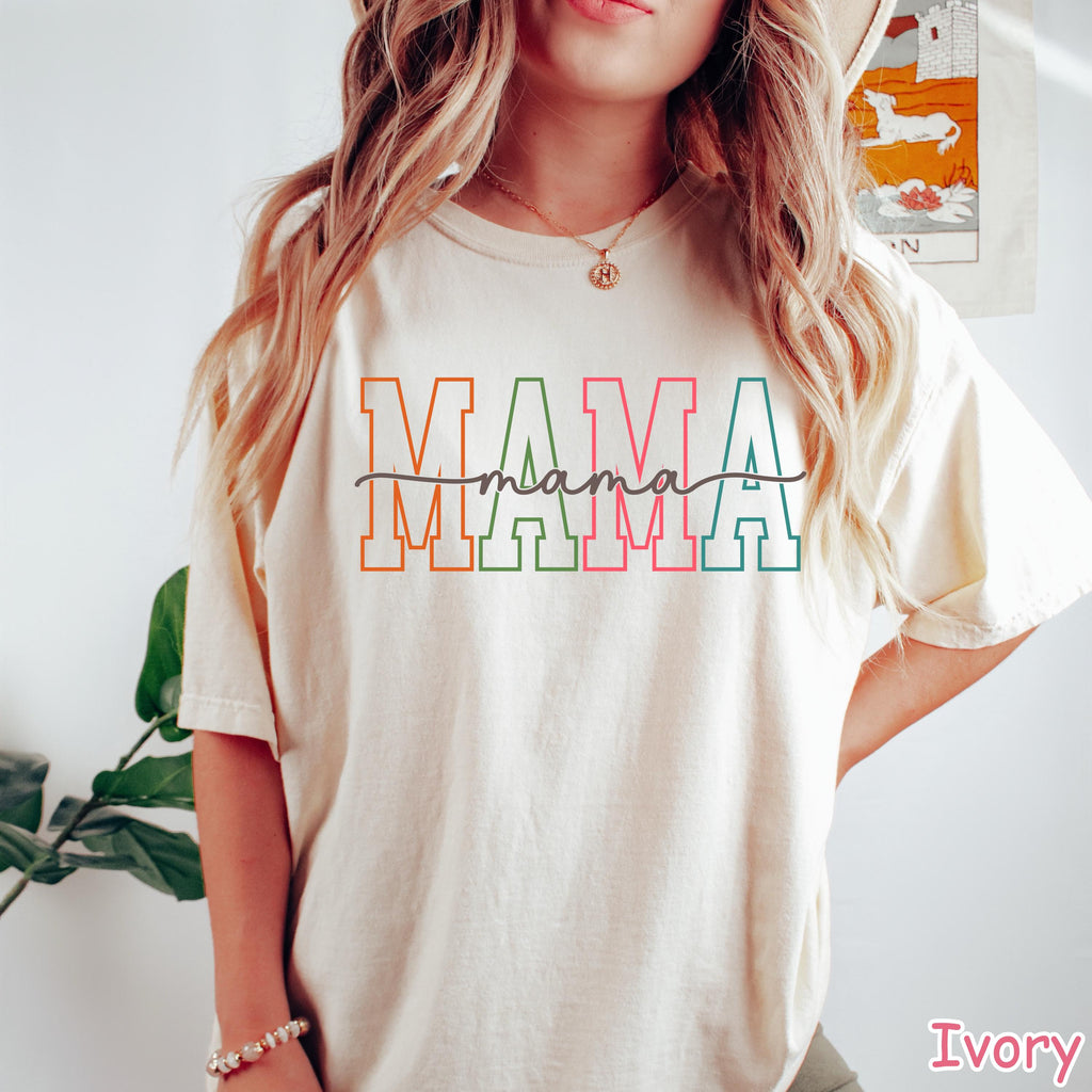 Comfort Colors® Mama Shirt, Unique Mothers Day Gift From Daughter, Mom Birthday Gift, New Mom Gift, Pregnancy Announcement, Baby Shower Gift