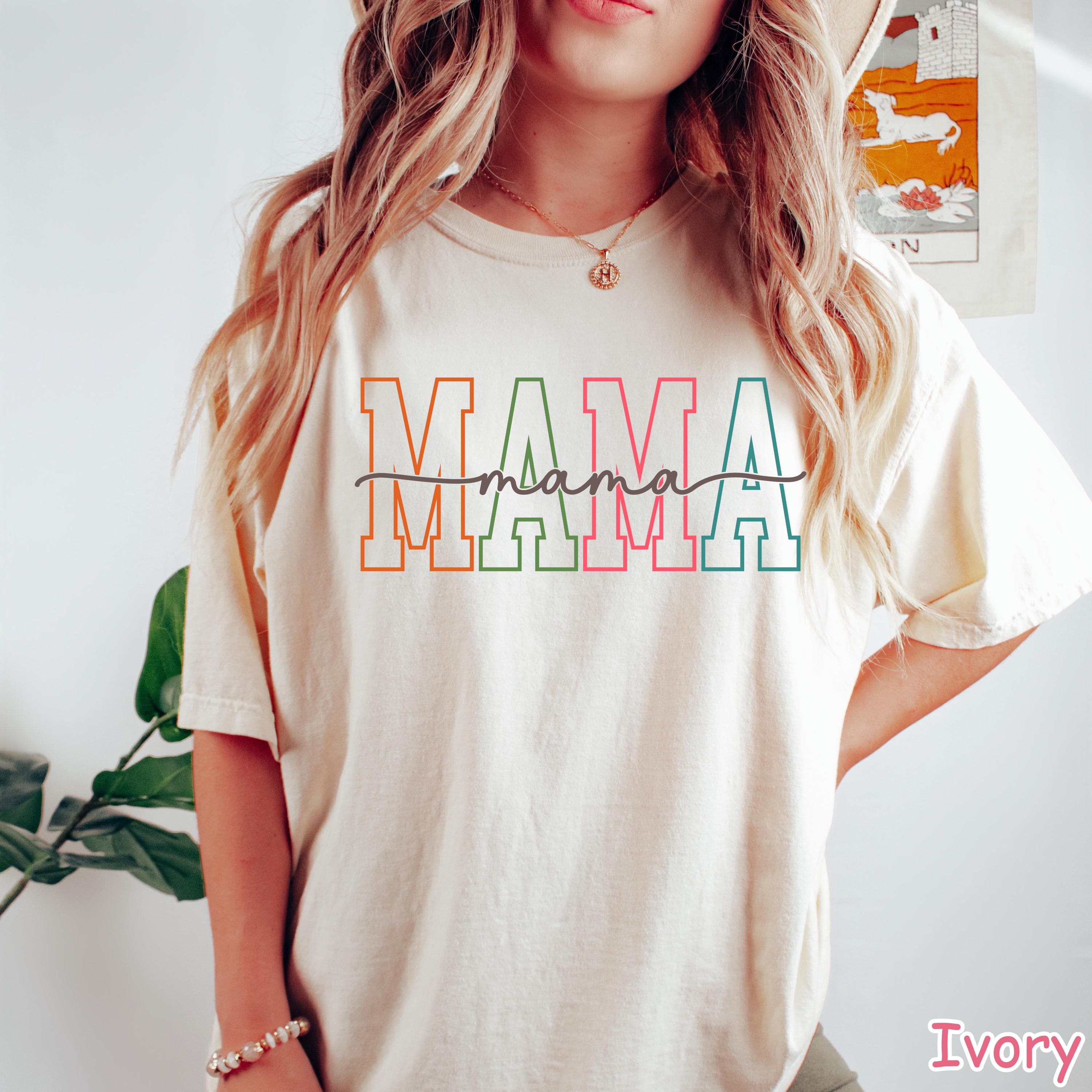 Comfort Colors® Mama Shirt, Unique Mothers Day Gift From Daughter, Mom Birthday Gift, New Mom Gift, Pregnancy Announcement, Baby Shower Gift