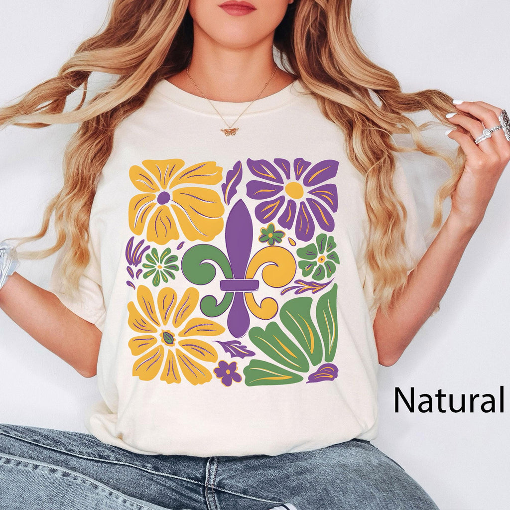 Boho Mardi Gras Shirt, Retro Mardi Gras Shirts, Louisiana Crawfish Festival Tshirt, New Orleans Carnival Bow Shirt, Mardi Gras Party T-shirt