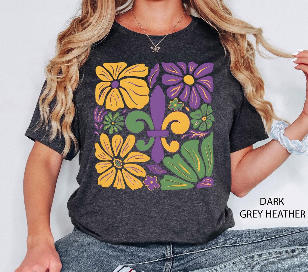 Boho Mardi Gras Shirt, Retro Mardi Gras Shirts, Louisiana Crawfish Festival Tshirt, New Orleans Carnival Bow Shirt, Mardi Gras Party T-shirt