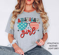 American Girl Sunglasses Shirt, American Girl Shirt, American Flag Shirt, Patriotic Tee, 4th Of July Shirt, 4th July Women Clothing, USA Tee