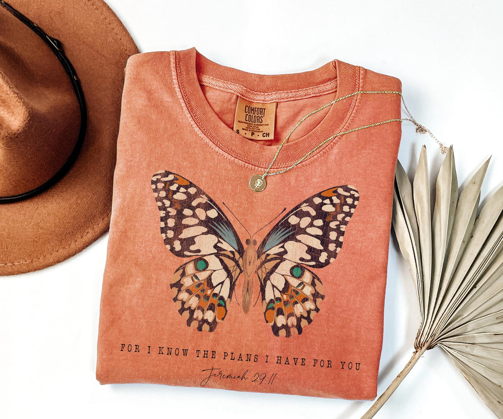 For I Know The Plans I Have For You Christian Shirt Faith Shirt Bible Verse Shirt Womens Christian Gifts Religious Women Gift Jesus Apparel