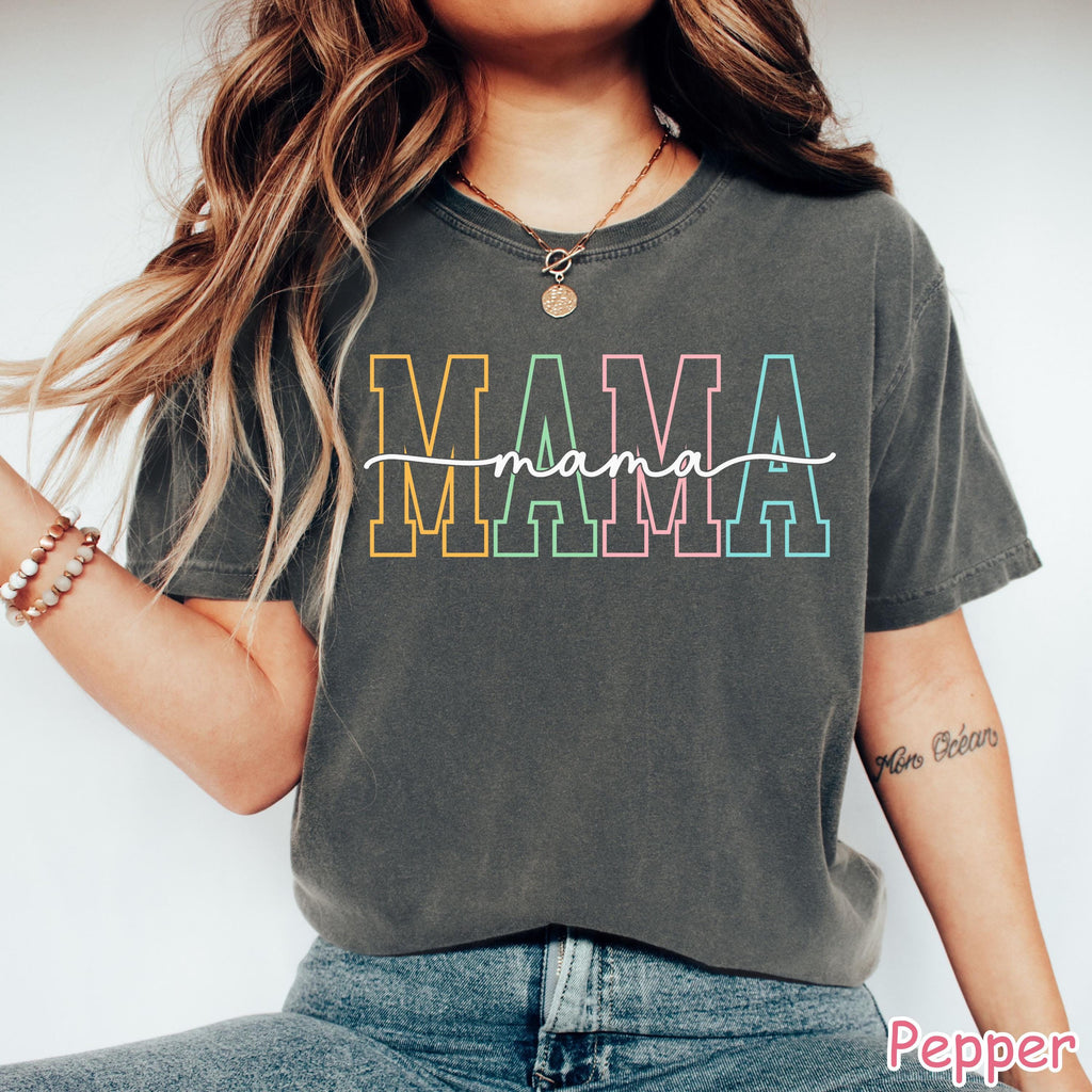 Comfort Colors® Mama Shirt, Unique Mothers Day Gift From Daughter, Mom Birthday Gift, New Mom Gift, Pregnancy Announcement, Baby Shower Gift