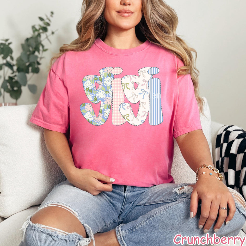 Comfort Colors® Floral Gigi Shirt, Cute Grandmother Shirt, Trendy Spring Gigi Tee, Gigi Gifts, Mothers Day Gift for Grandma New Grandma Gift