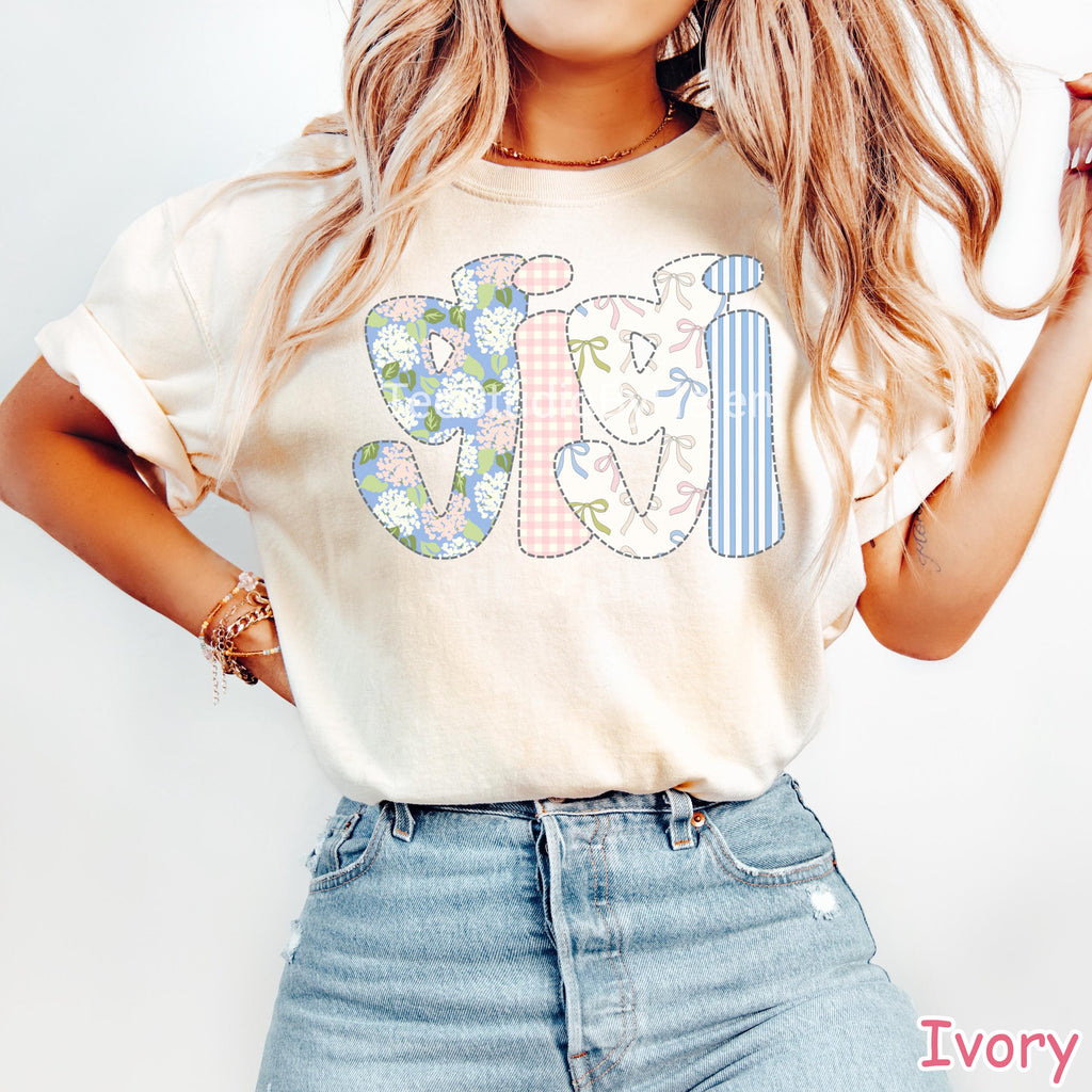 Comfort Colors® Floral Gigi Shirt, Cute Grandmother Shirt, Trendy Spring Gigi Tee, Gigi Gifts, Mothers Day Gift for Grandma New Grandma Gift