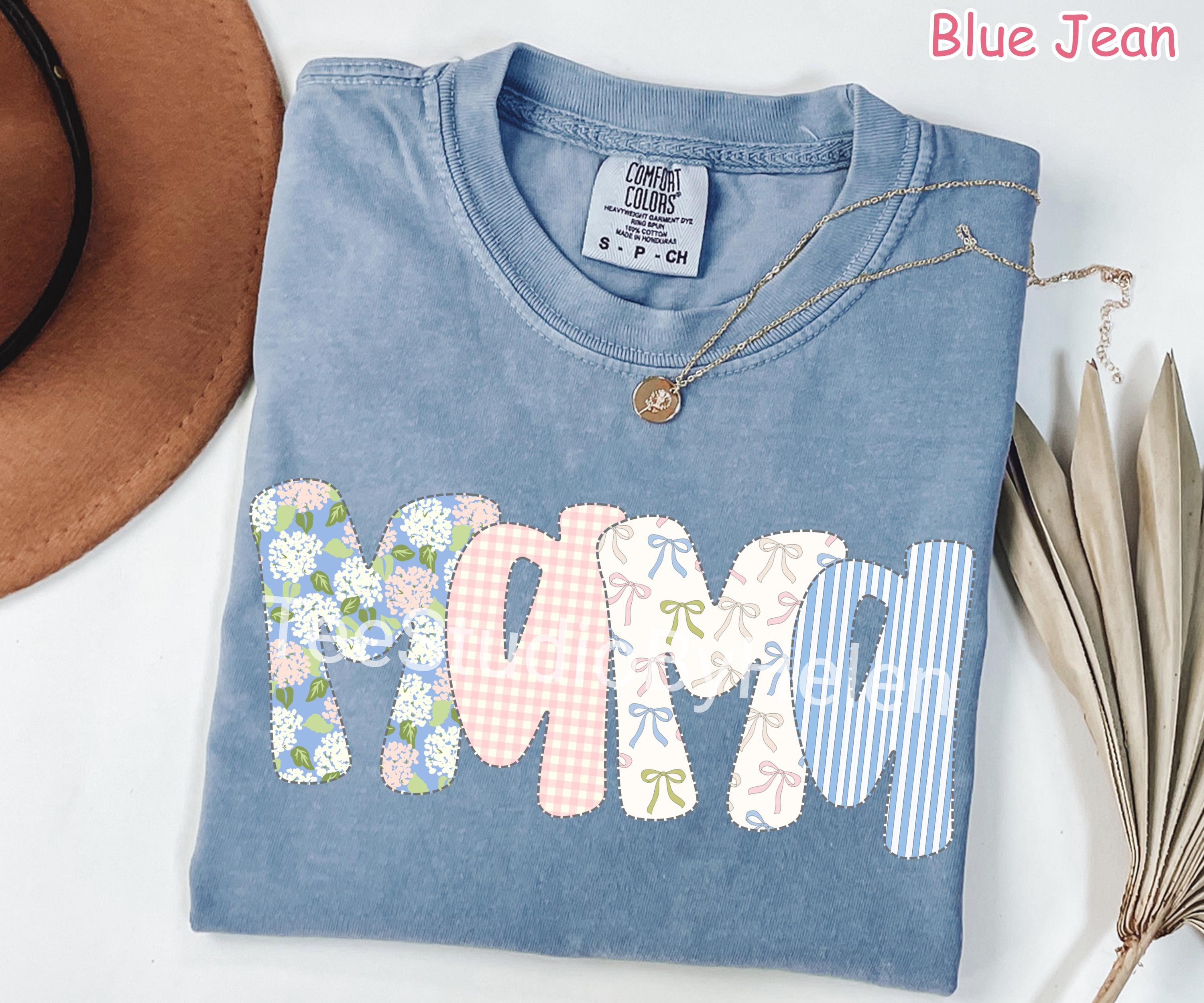 Comfort Colors® Floral Mama Shirt, Unique Mothers Day Gift, Trendy Spring Floral Mom Shirt, Coquette Mama Tee Cute Gift for Mom New Mom Gift