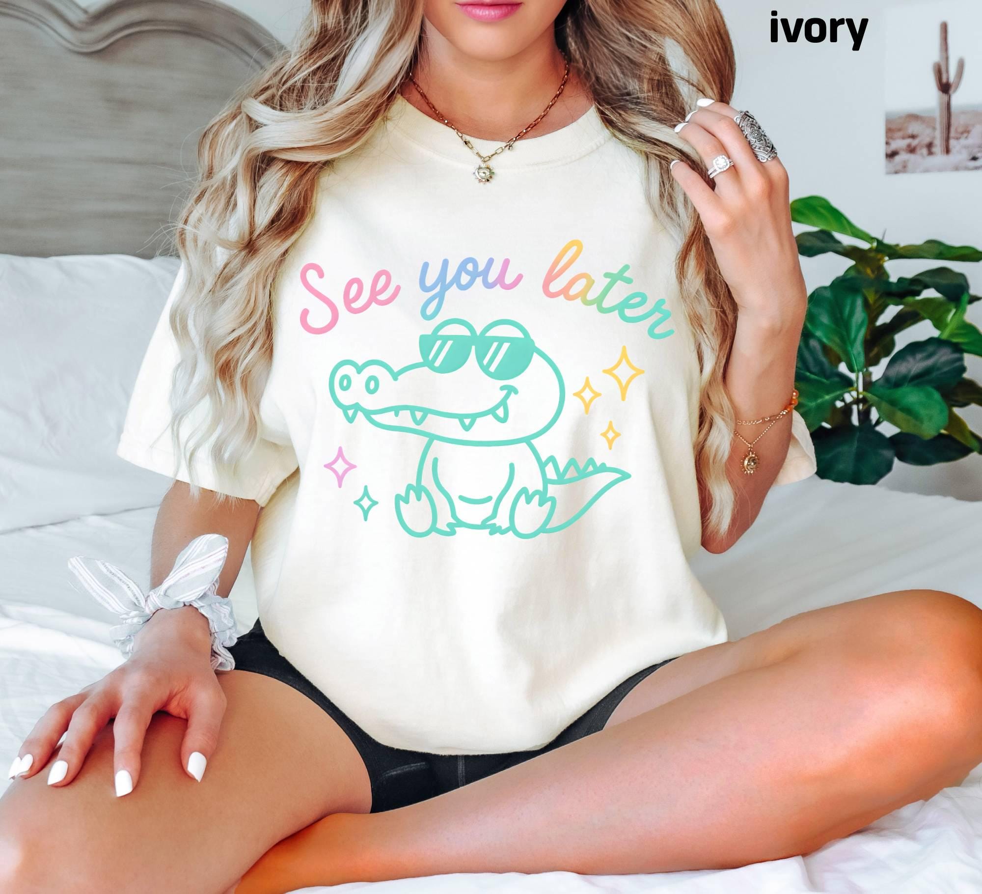 Comfort Colors Funny Teacher Shirt, See You Later Alligator Tee