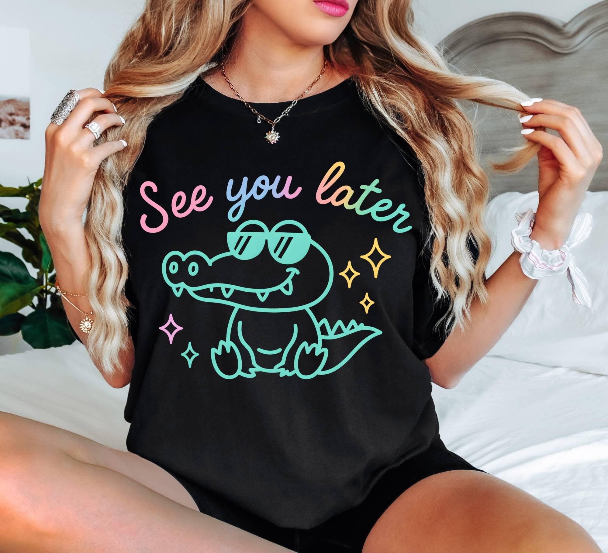 Comfort Colors Funny Teacher Shirt, See You Later Alligator Tee