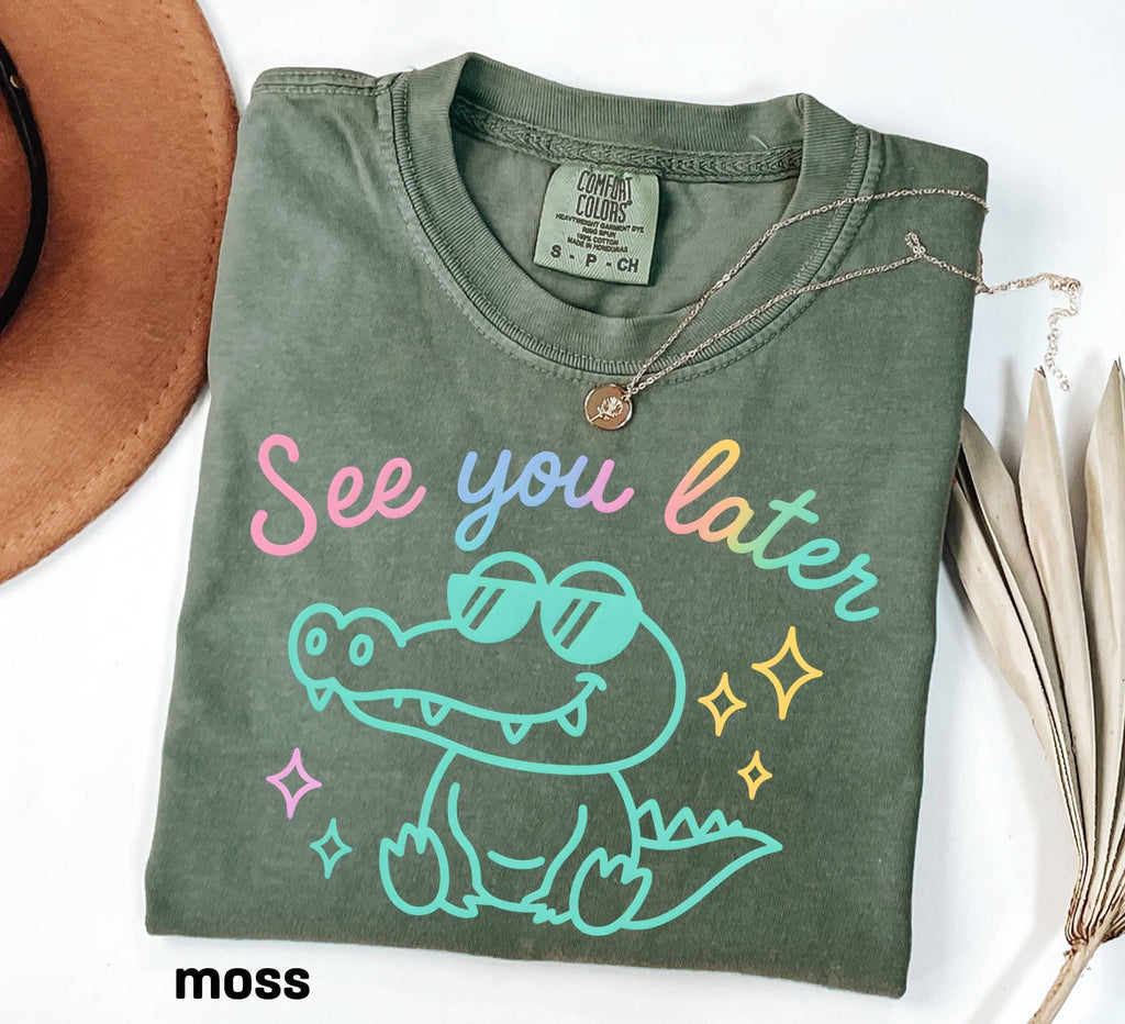 Comfort Colors Funny Teacher Shirt, See You Later Alligator Tee