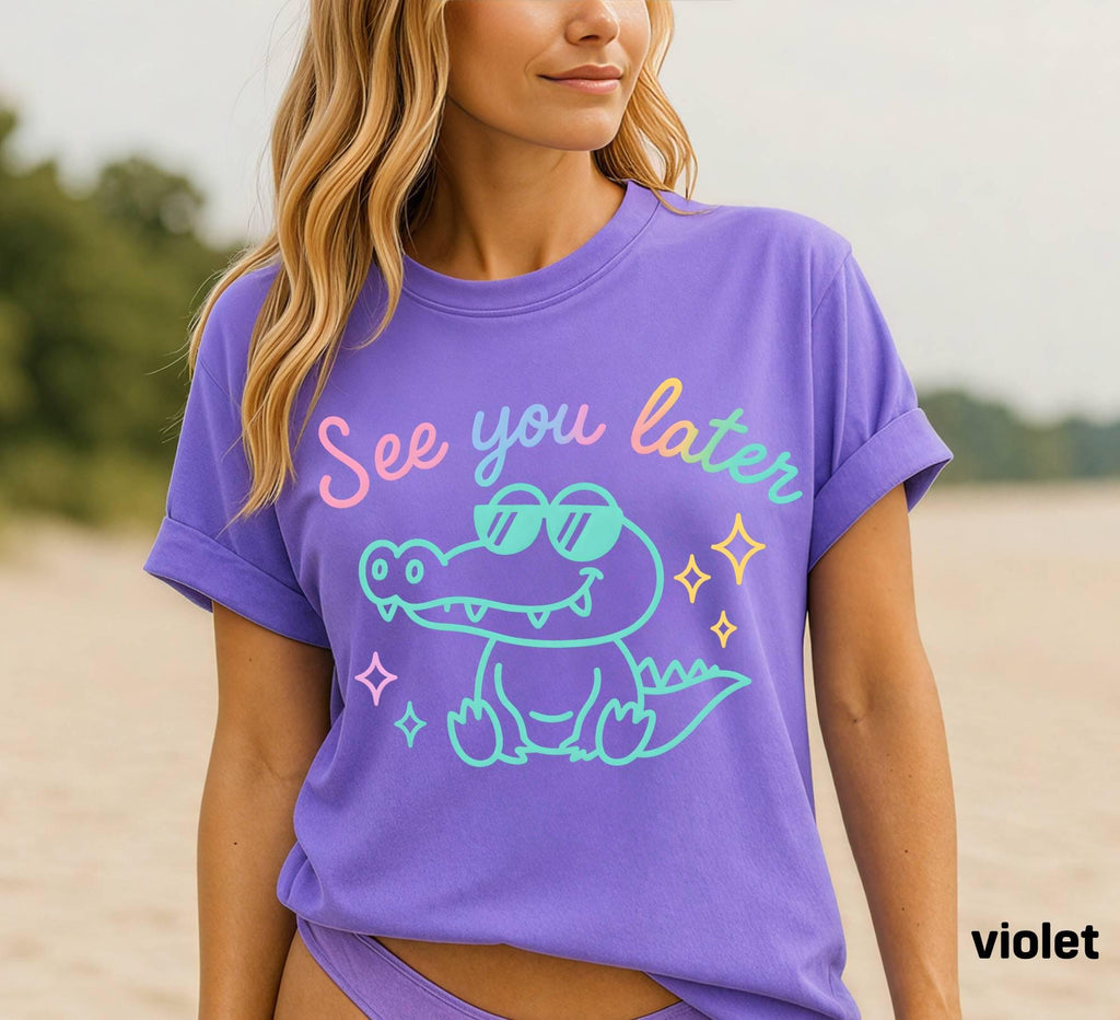 Comfort Colors Funny Teacher Shirt, See You Later Alligator Tee