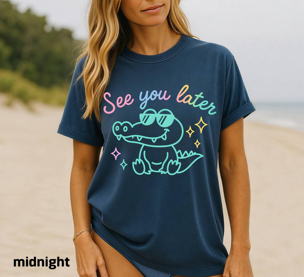 Comfort Colors Funny Teacher Shirt, See You Later Alligator Tee