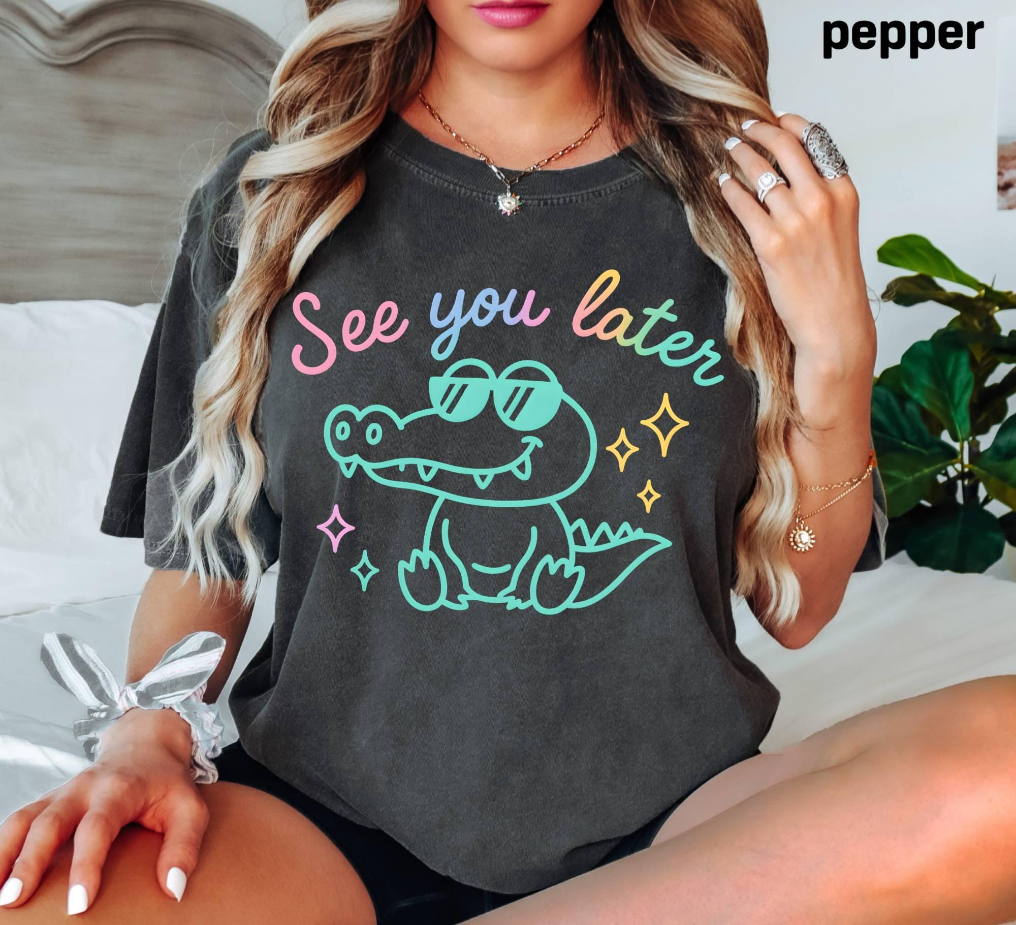 Comfort Colors Funny Teacher Shirt, See You Later Alligator Tee