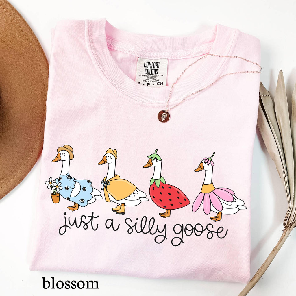 Silly Goose Comfort Colors Shirt, Funny Graphic Meme Tee