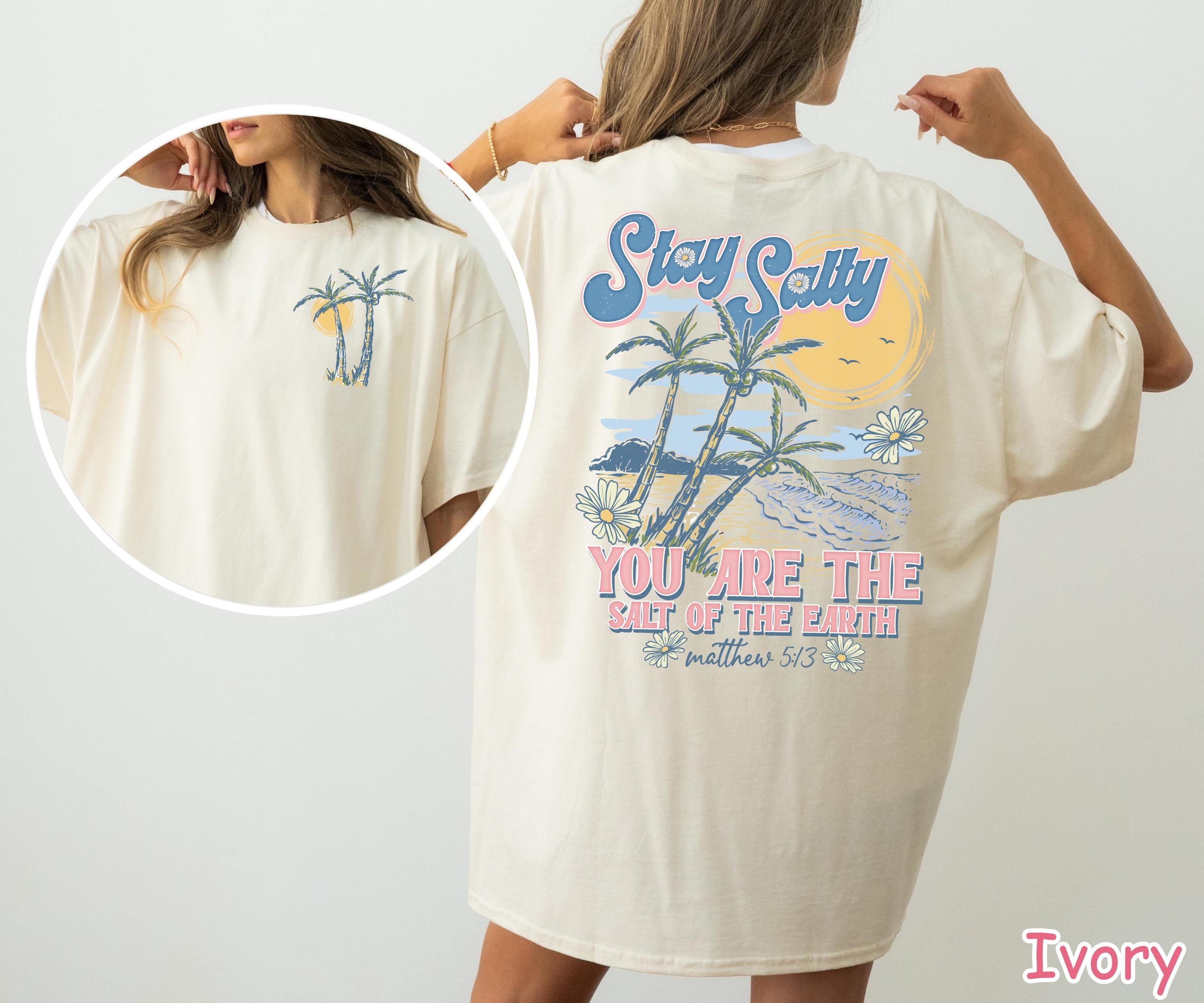 Comfort Colors® Stay Salty Christian Shirt, Bible Verse Shirt, Salt of the Earth, Religious Shirt Cute Summer Shirt Christian Gift for Women