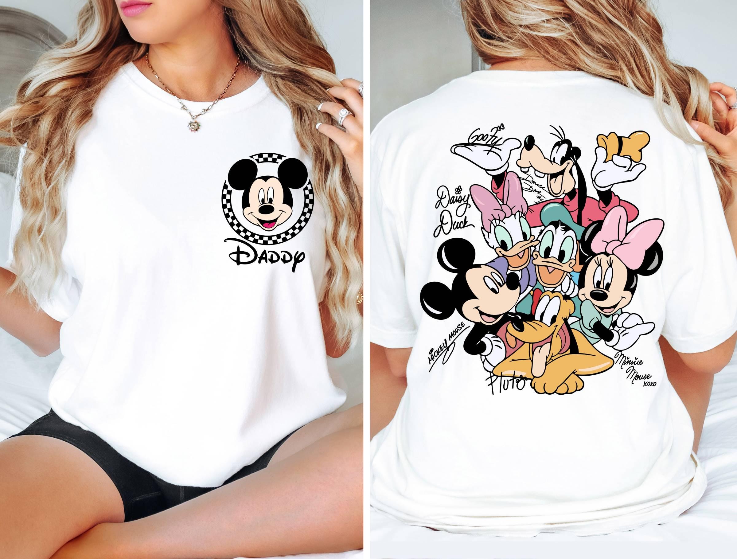 Custom Magical Mouse and Friends Signatures Comfort Colors Shirt, Personalize Magical Kingdom Family Vacation Tee Mouse Era Family 2026 Trip