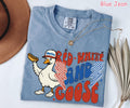 Comfort Colors® Funny 4th of July Shirt, Silly Goose America Shirt, Funny USA Goose Shirt, Women's Patriotic Shirt, Silly Goose On The Loose