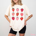 Comfort Colors® Cute Strawberry Shirt, Summer Strawberry Shirt, Retro Strawberry Festival Gift Trendy Strawberries Tee Women's Strawberry Te