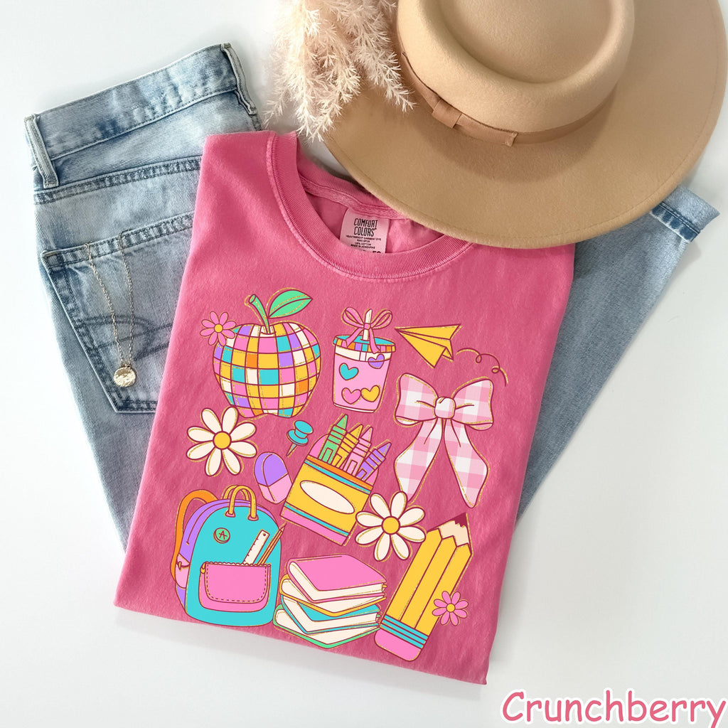 Comfort Colors® Boho Teacher Shirt, Back to School Shirt, Coquette Bow Teacher Tee, Teacher Gift, First Day of School, Teacher Appreciation