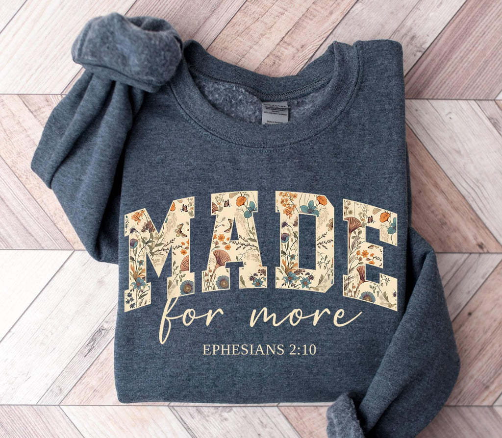 Bible Verse Sweatshirt, Cute Christian Sweatshirt For Women, Jesus Christian Gift, Christian Christmas Sweatshirt, Love and Grace Sweatshirt