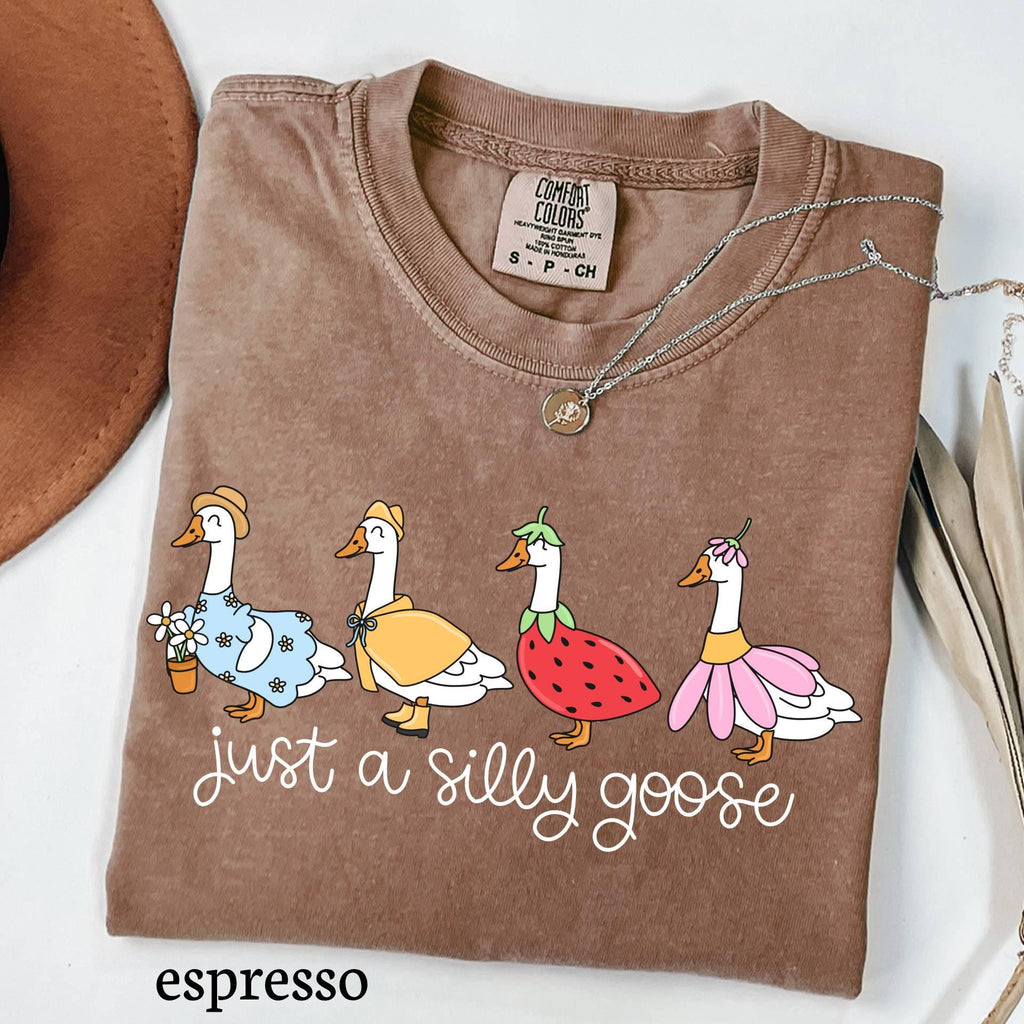 Silly Goose Comfort Colors Shirt, Funny Graphic Meme Tee