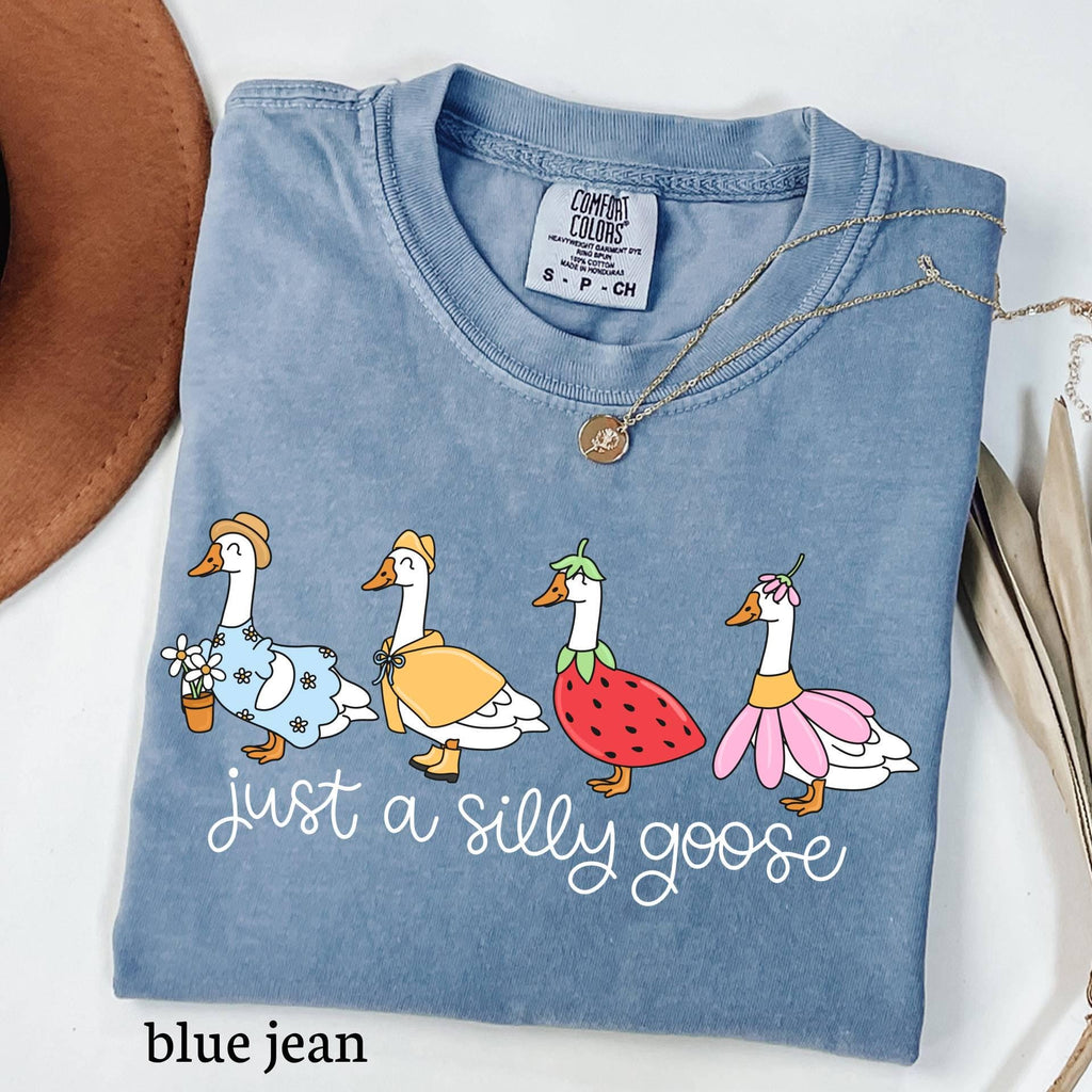 Silly Goose Comfort Colors Shirt, Funny Graphic Meme Tee