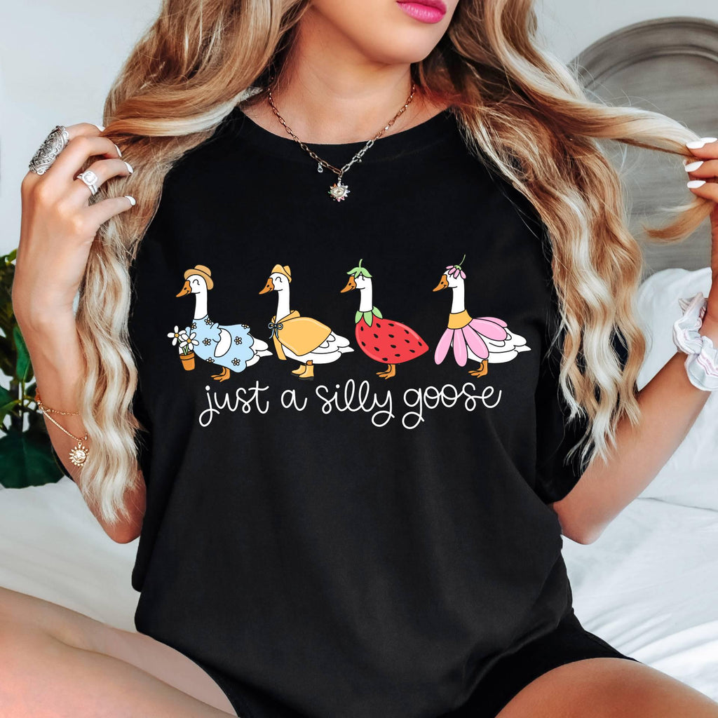 Silly Goose Comfort Colors Shirt, Funny Graphic Meme Tee