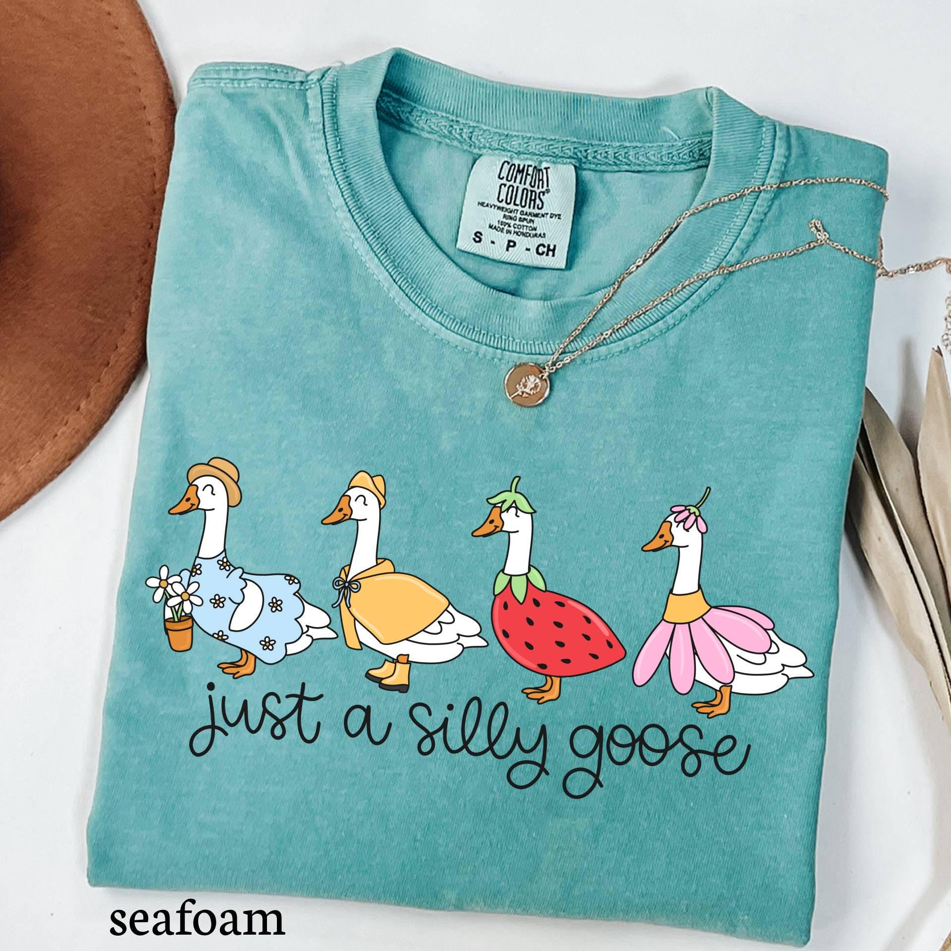 Silly Goose Comfort Colors Shirt, Funny Graphic Meme Tee