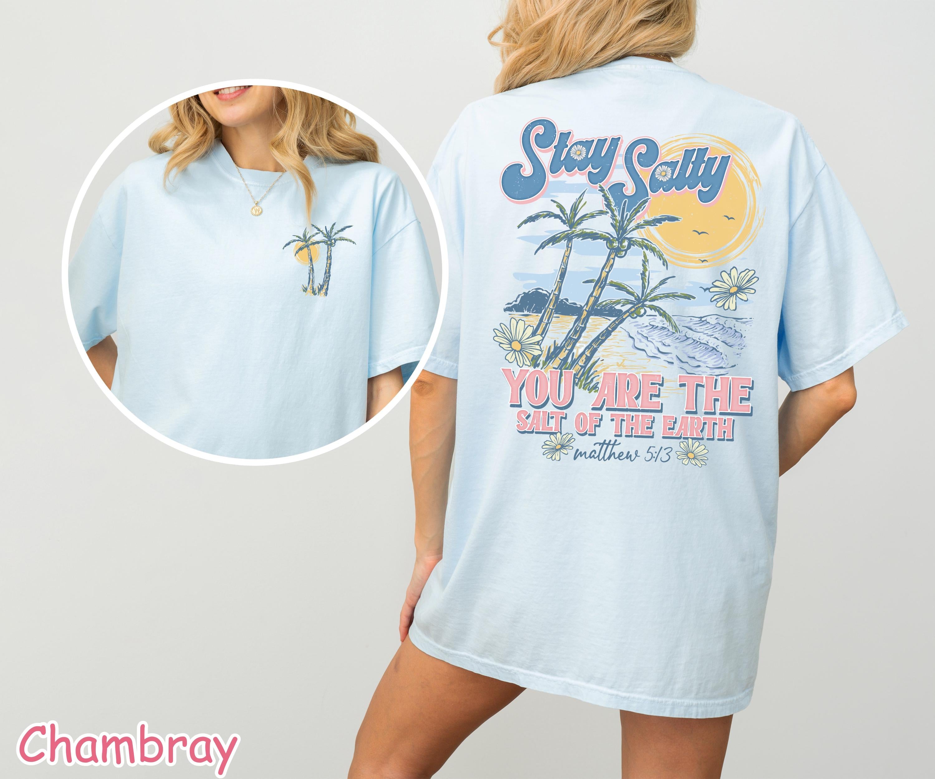 Comfort Colors® Stay Salty Christian Shirt, Bible Verse Shirt, Salt of the Earth, Religious Shirt Cute Summer Shirt Christian Gift for Women