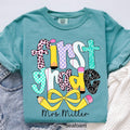 Personalized First Grade Teacher Comfort Colors Shirt