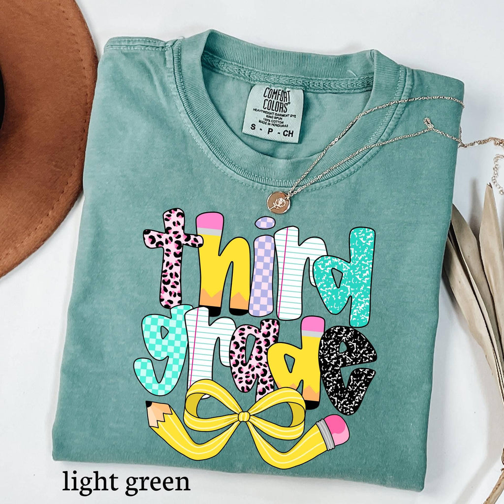 Personalized Third Grade Teacher Comfort Colors Shirt