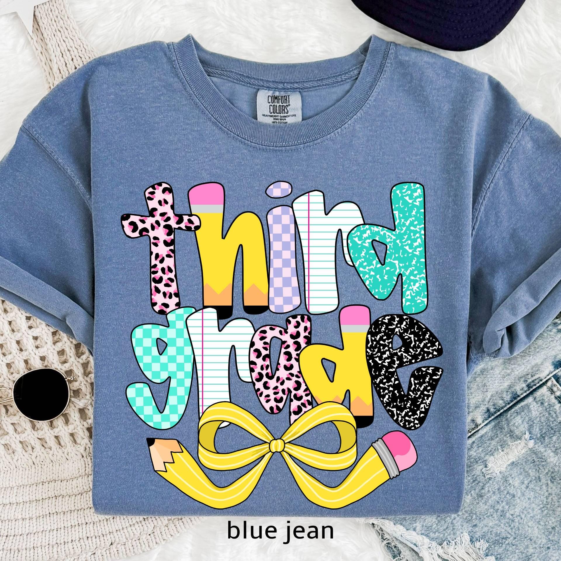 Personalized Third Grade Teacher Comfort Colors Shirt