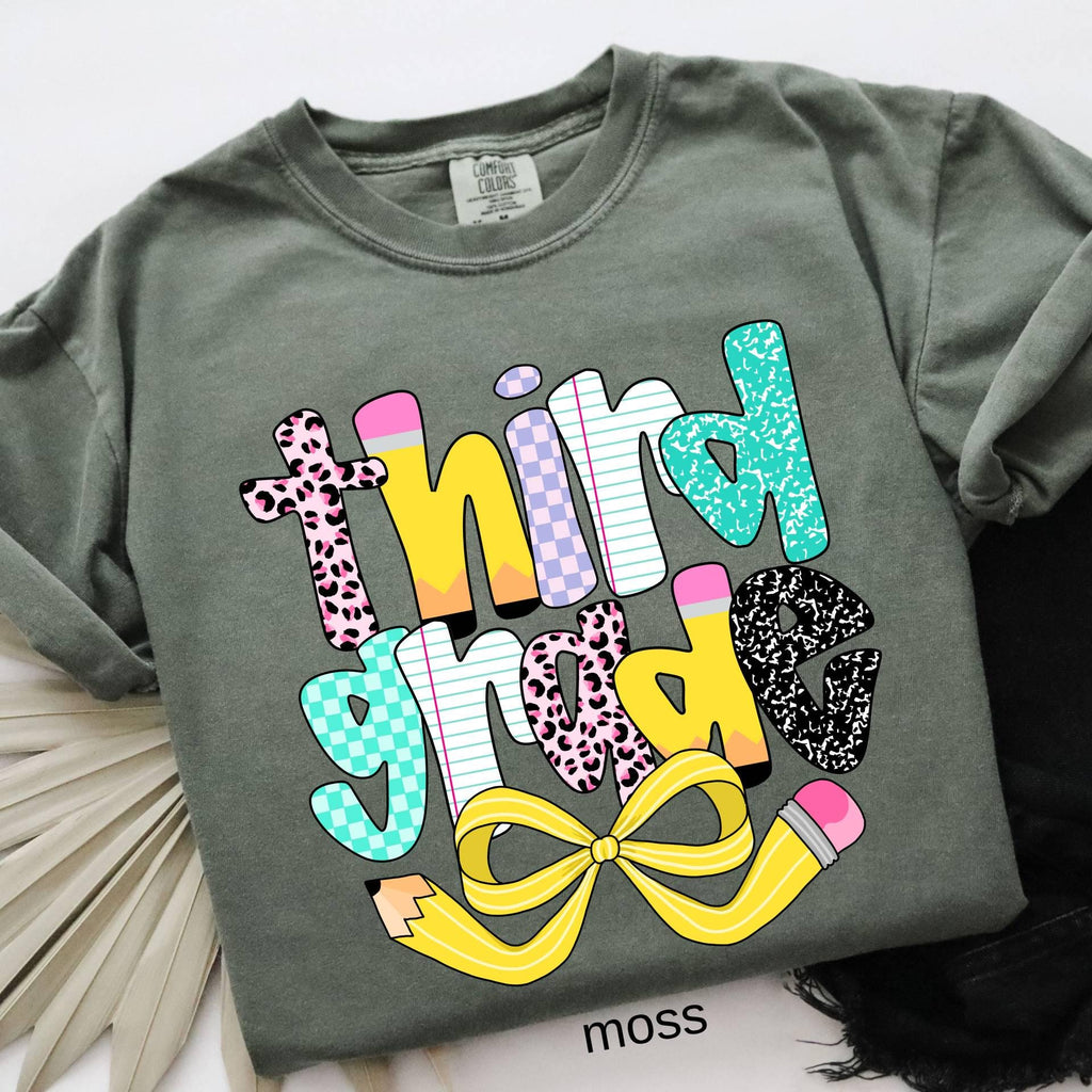 Personalized Third Grade Teacher Comfort Colors Shirt