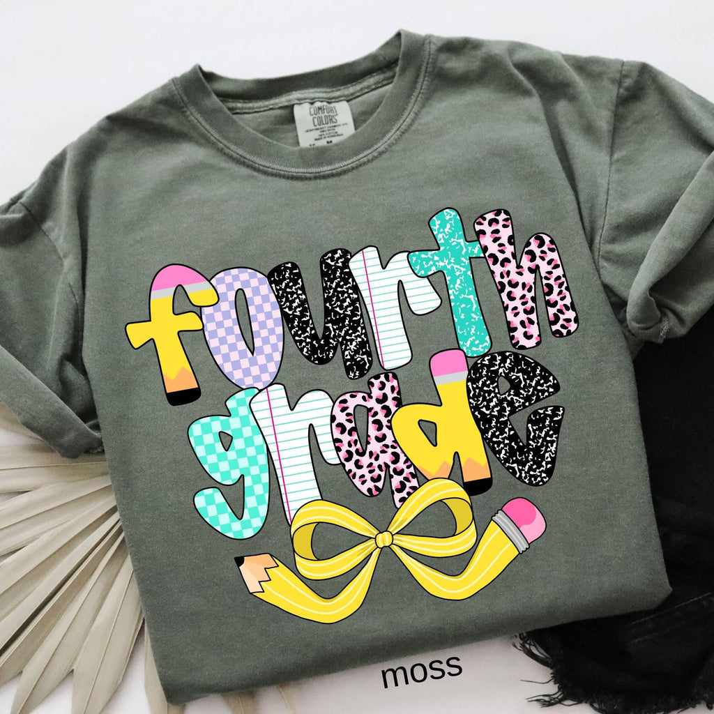 Comfort Colors© Personalized Fourth Grade Teacher Shirt, Custom 4th Grade Teacher Shirt,Fourth Grade Tee Back to School,First Day of School