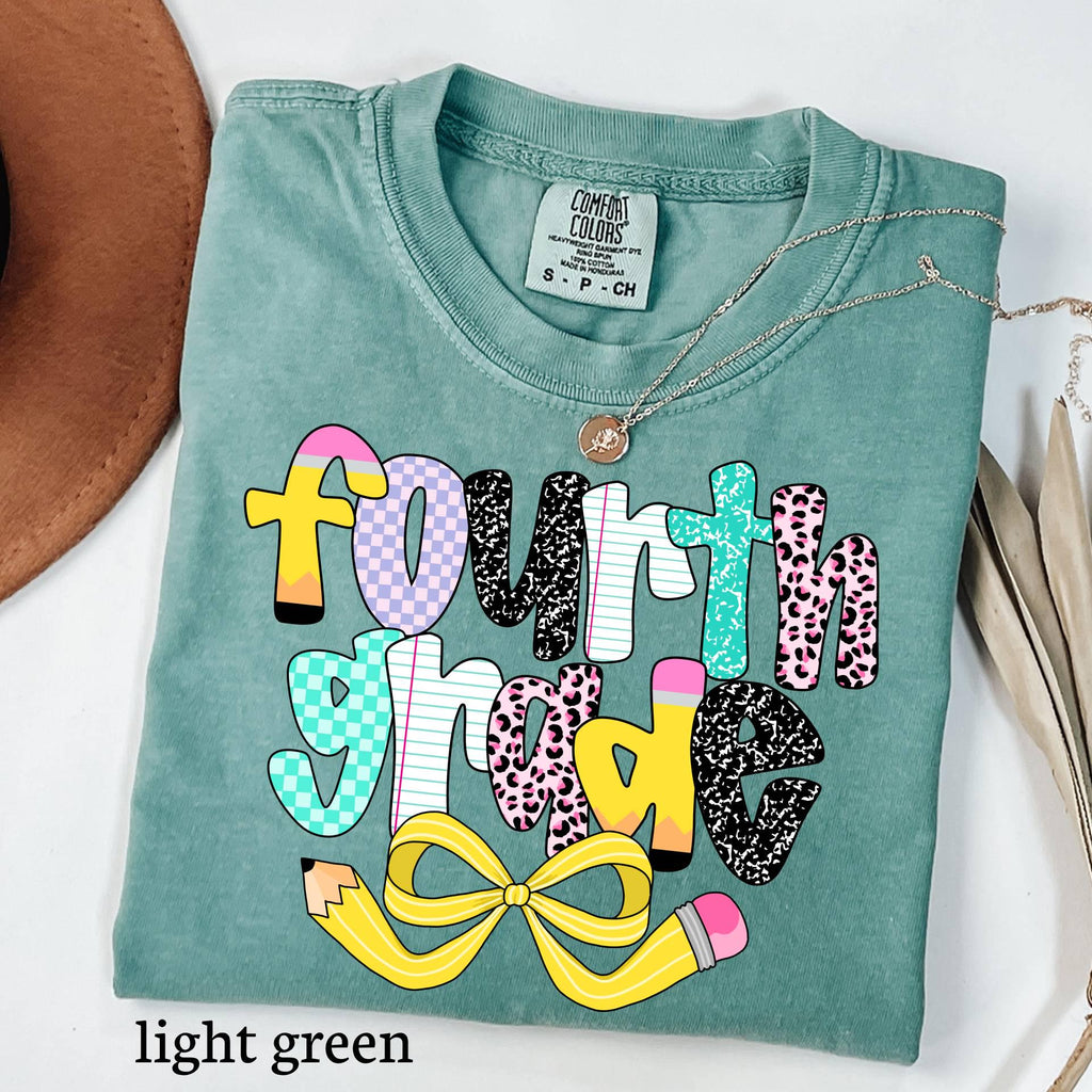 Comfort Colors© Personalized Fourth Grade Teacher Shirt, Custom 4th Grade Teacher Shirt,Fourth Grade Tee Back to School,First Day of School