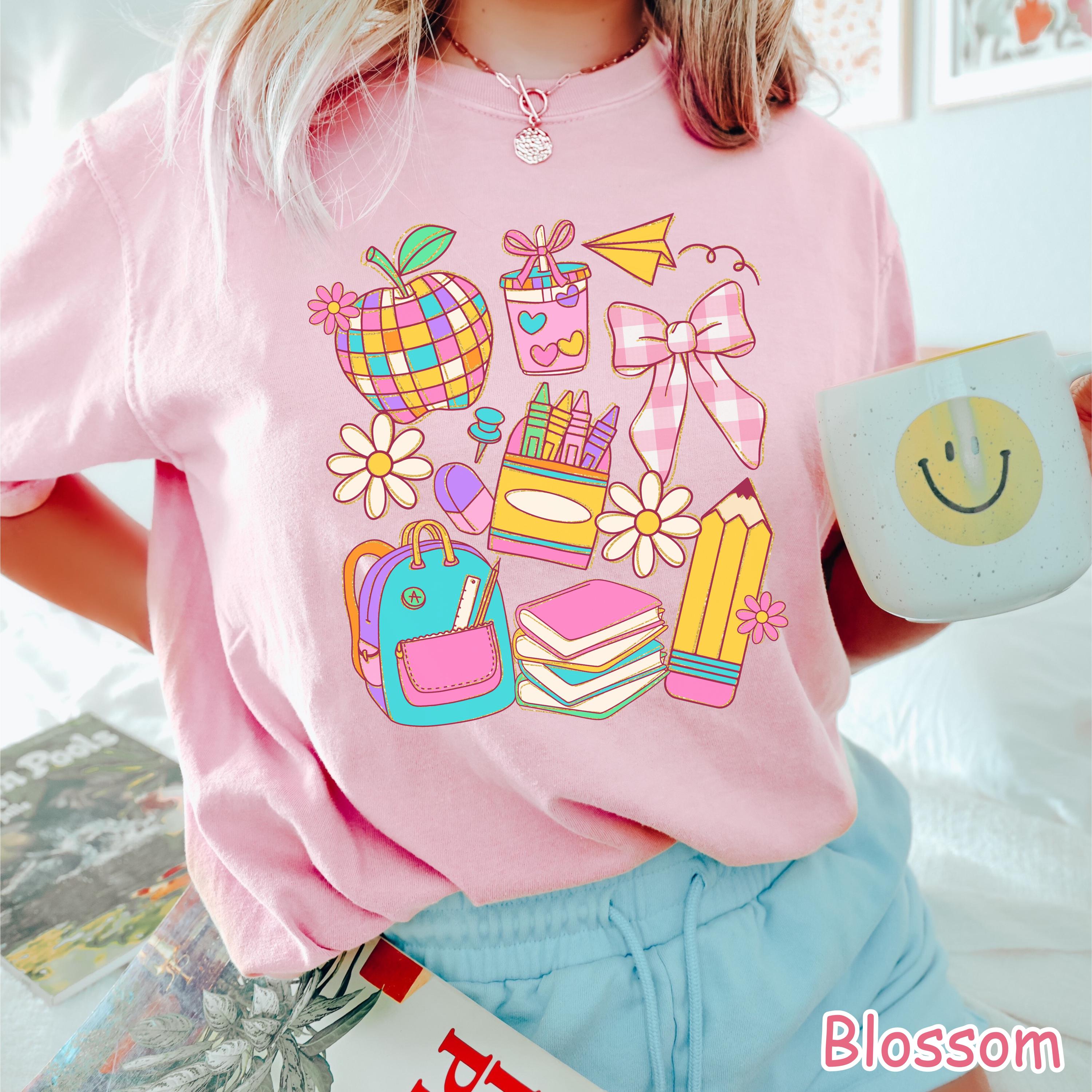 Comfort Colors® Boho Teacher Shirt, Back to School Shirt, Coquette Bow Teacher Tee, Teacher Gift, First Day of School, Teacher Appreciation