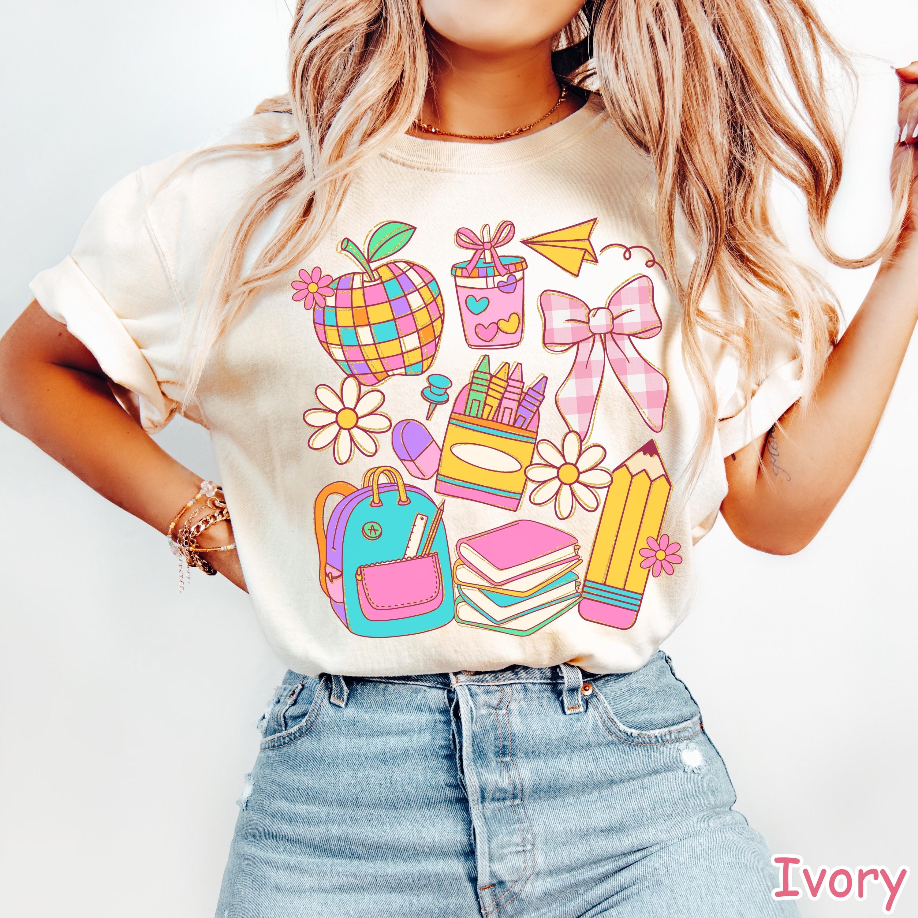 Comfort Colors® Boho Teacher Shirt, Back to School Shirt, Coquette Bow Teacher Tee, Teacher Gift, First Day of School, Teacher Appreciation